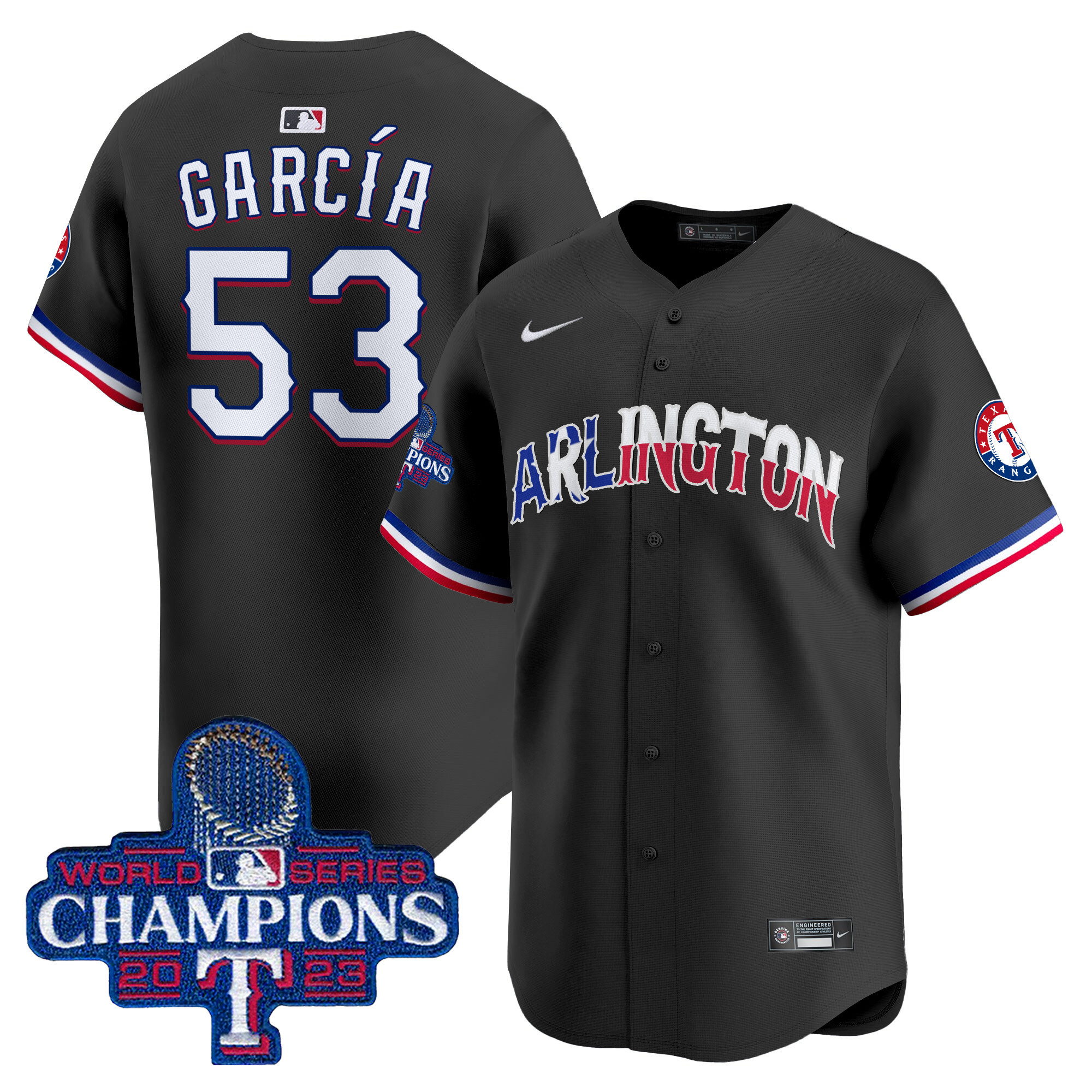 Men's Texas Rangers Arlington Champions Vapor Premier Limited Jersey - All Stitched