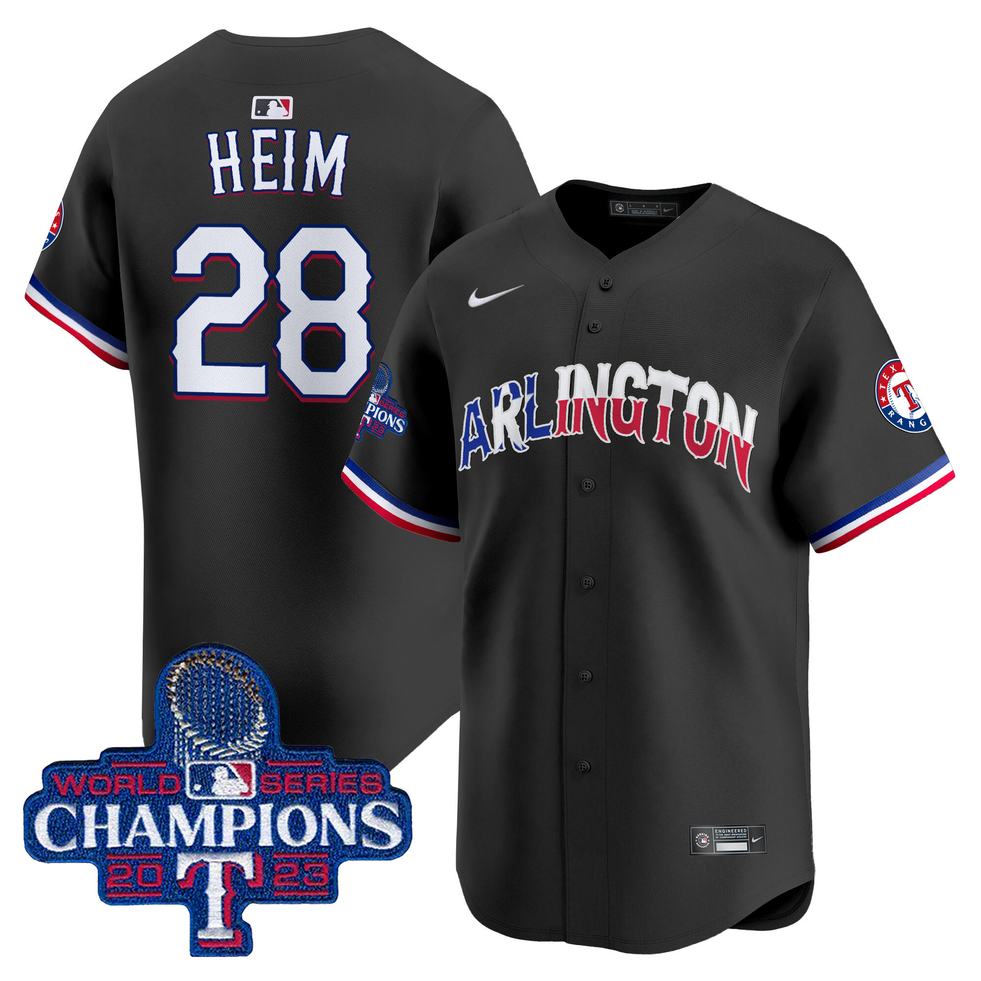 Men's Texas Rangers Arlington Champions Vapor Premier Limited Jersey - All Stitched