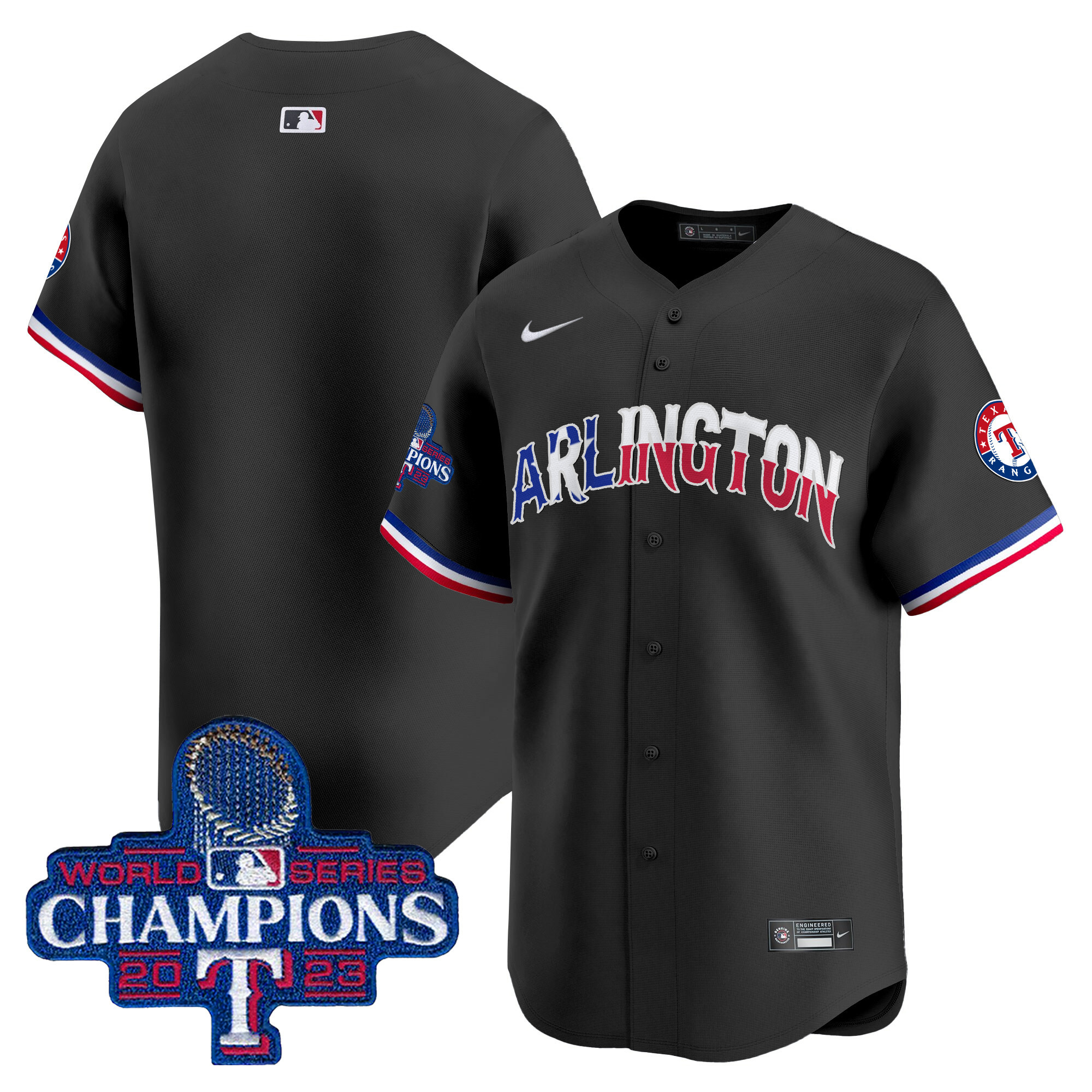 Men's Texas Rangers Arlington Champions Vapor Premier Limited Jersey - All Stitched