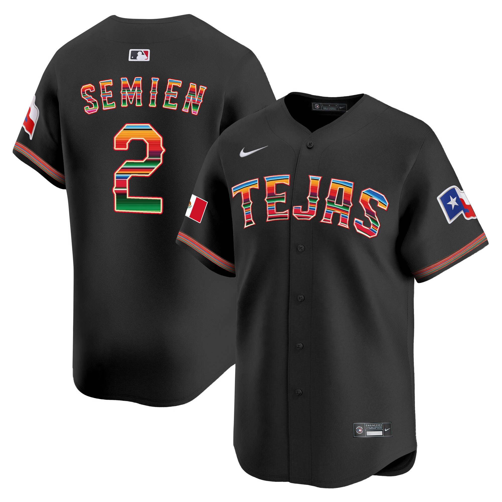 Men's Texas Rangers Mexico Vapor Premier Limited Jersey V2 - All Stitched