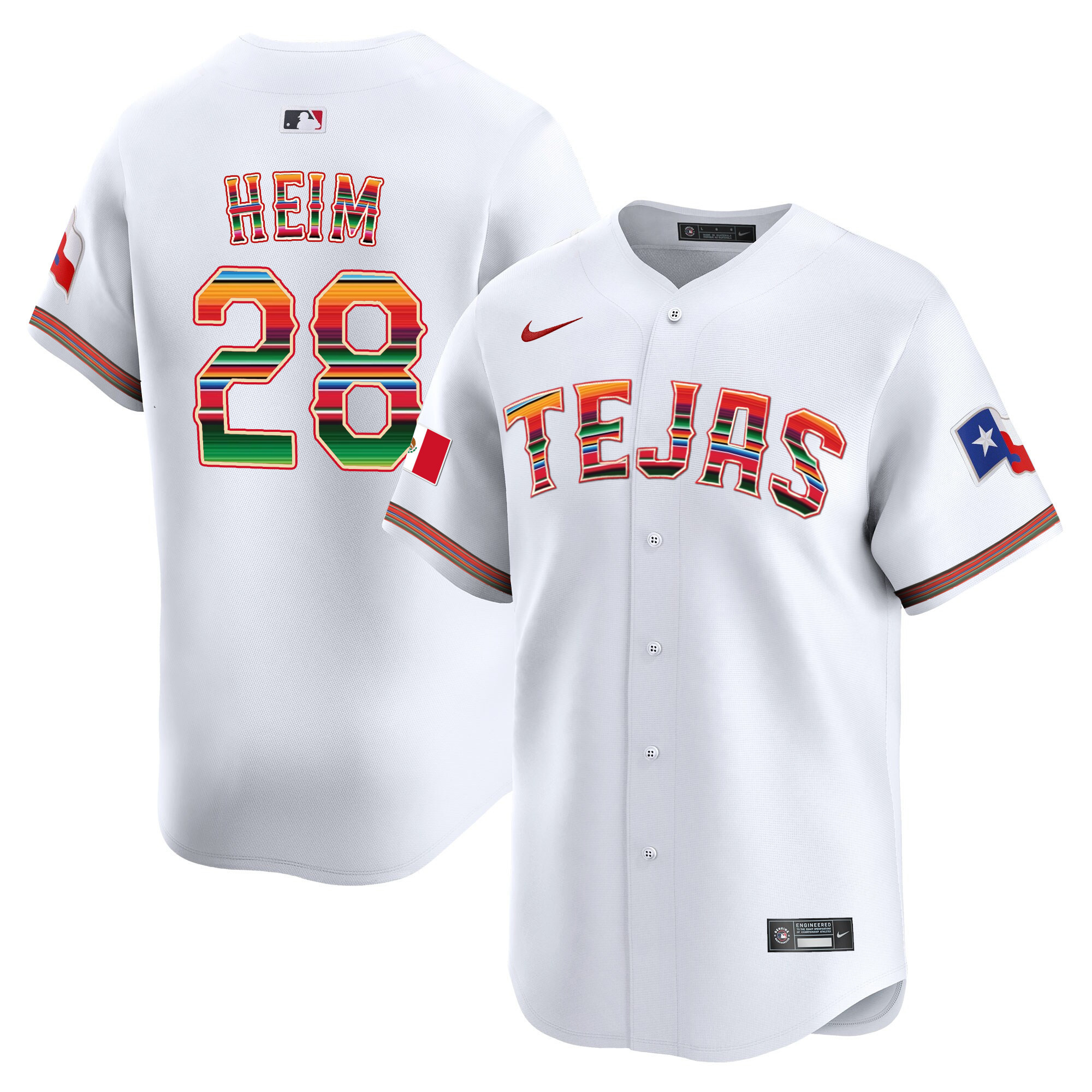 Men's Texas Rangers Mexico Vapor Premier Limited Jersey V2 - All Stitched