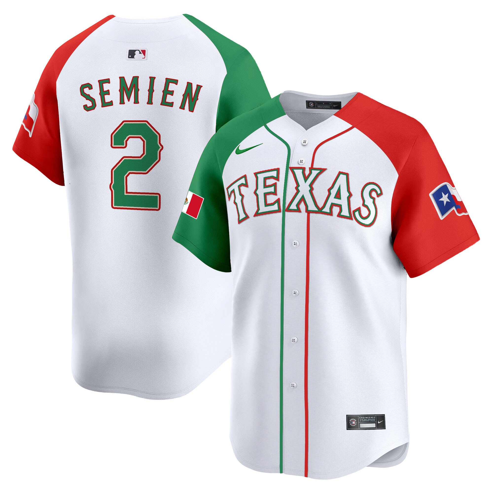 Men's Texas Rangers Mexico Vapor Premier Limited Jersey V2 - All Stitched