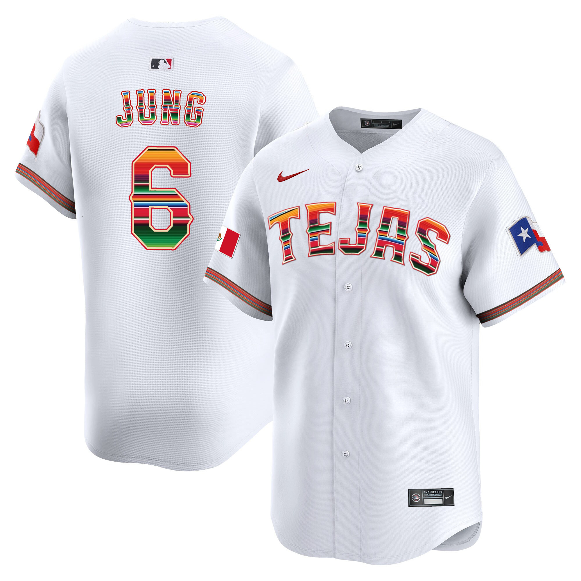 Men's Texas Rangers Mexico Vapor Premier Limited Jersey V2 - All Stitched