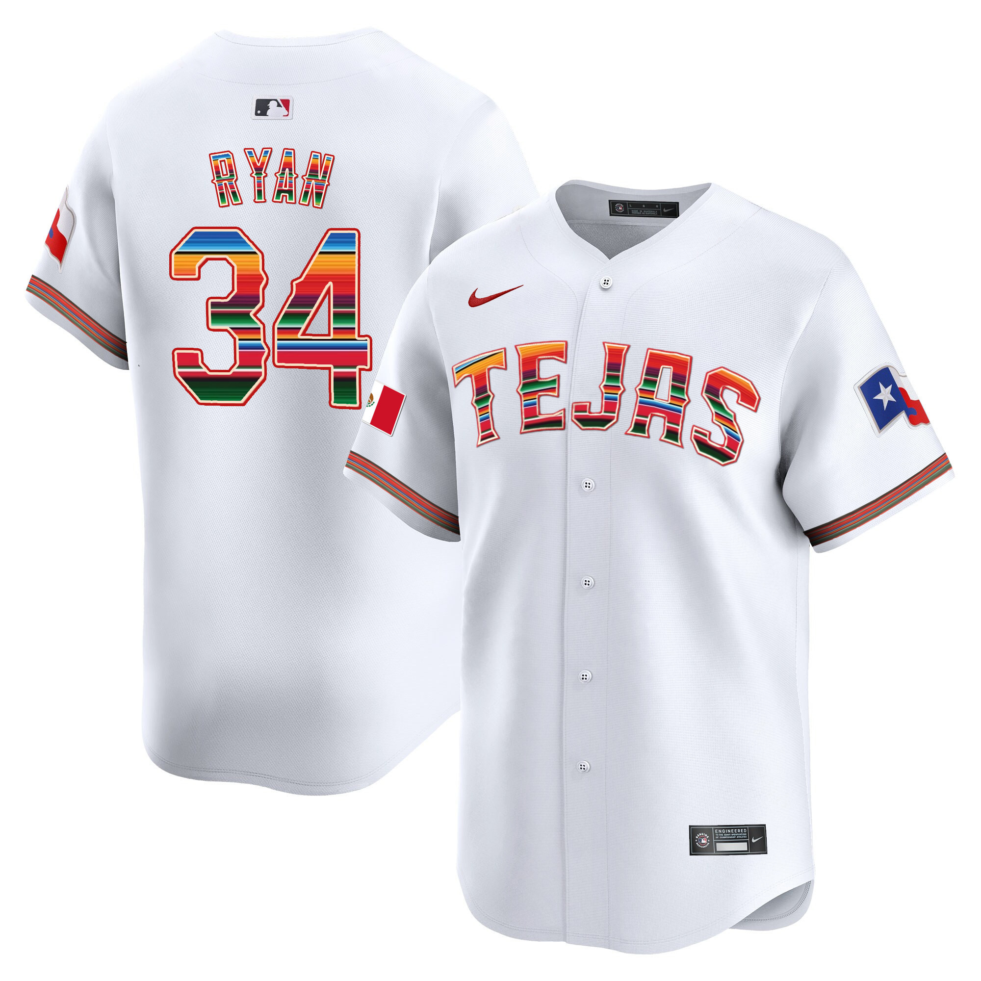 Men's Texas Rangers Mexico Vapor Premier Limited Jersey V2 - All Stitched