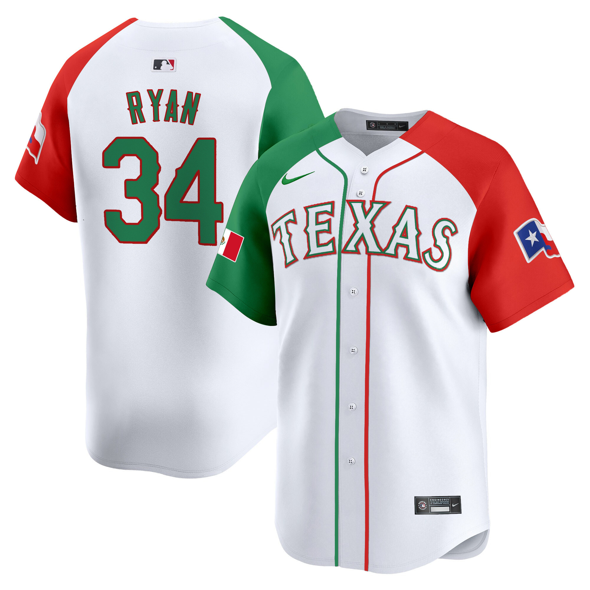 Men's Texas Rangers Mexico Vapor Premier Limited Jersey V2 - All Stitched