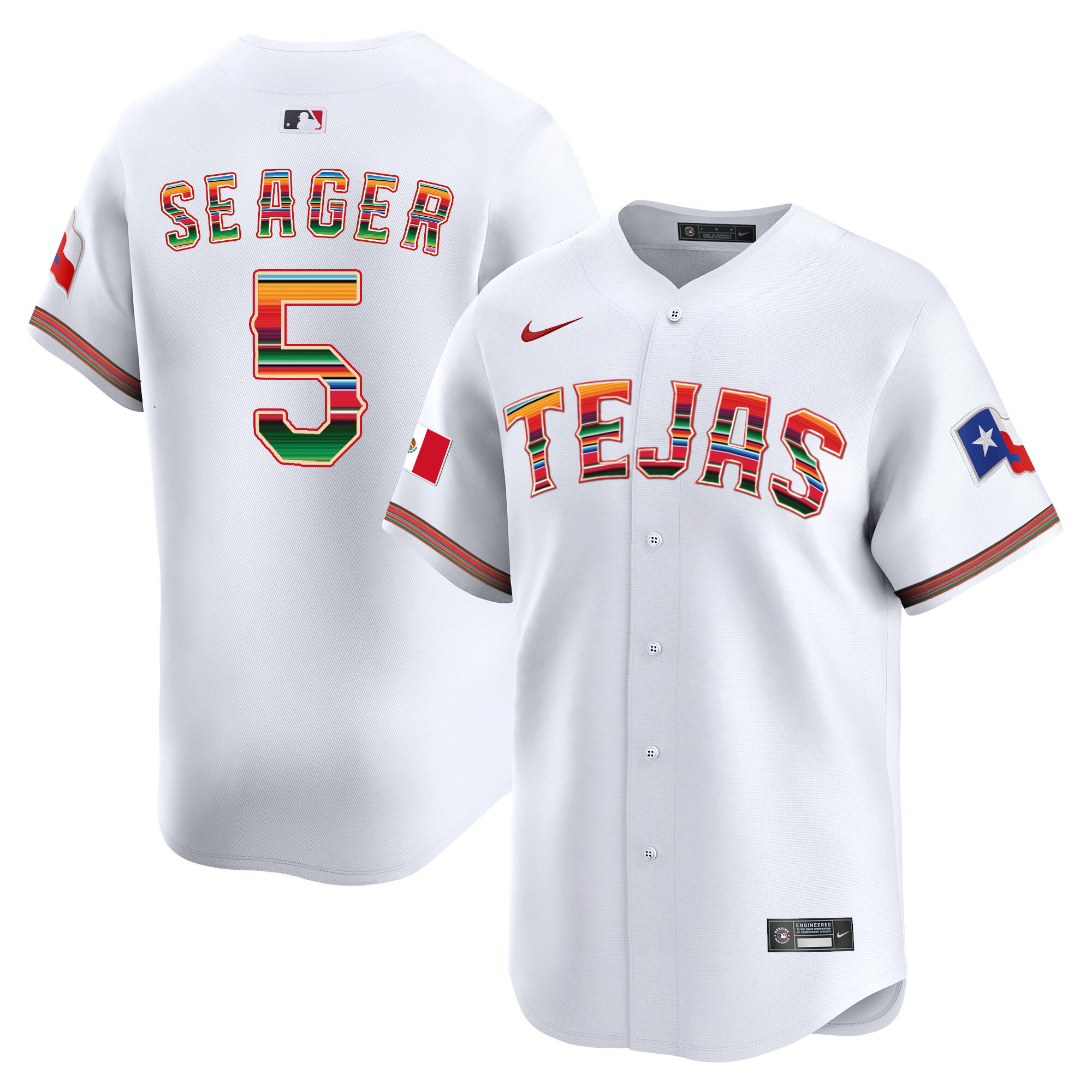 Men's Texas Rangers Mexico Vapor Premier Limited Jersey V2 - All Stitched