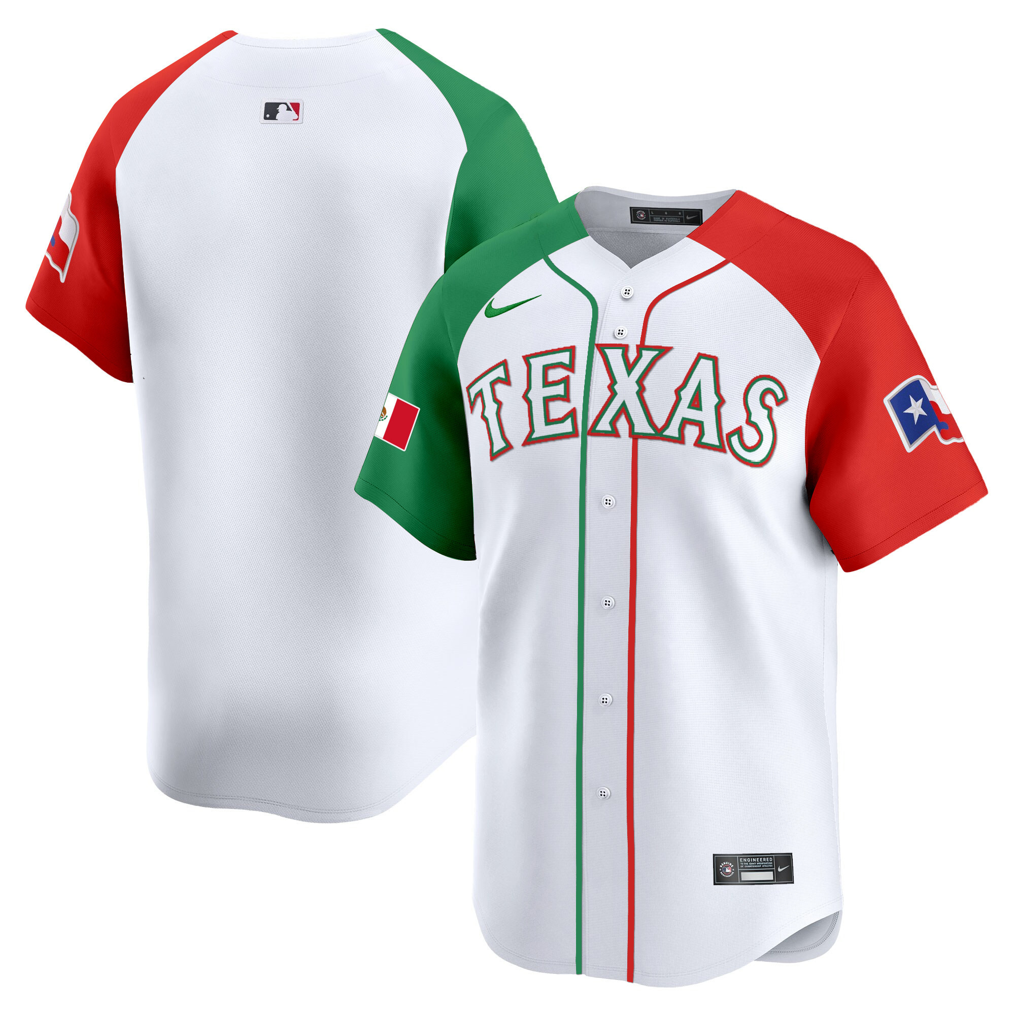 Men's Texas Rangers Mexico Vapor Premier Limited Jersey V2 - All Stitched