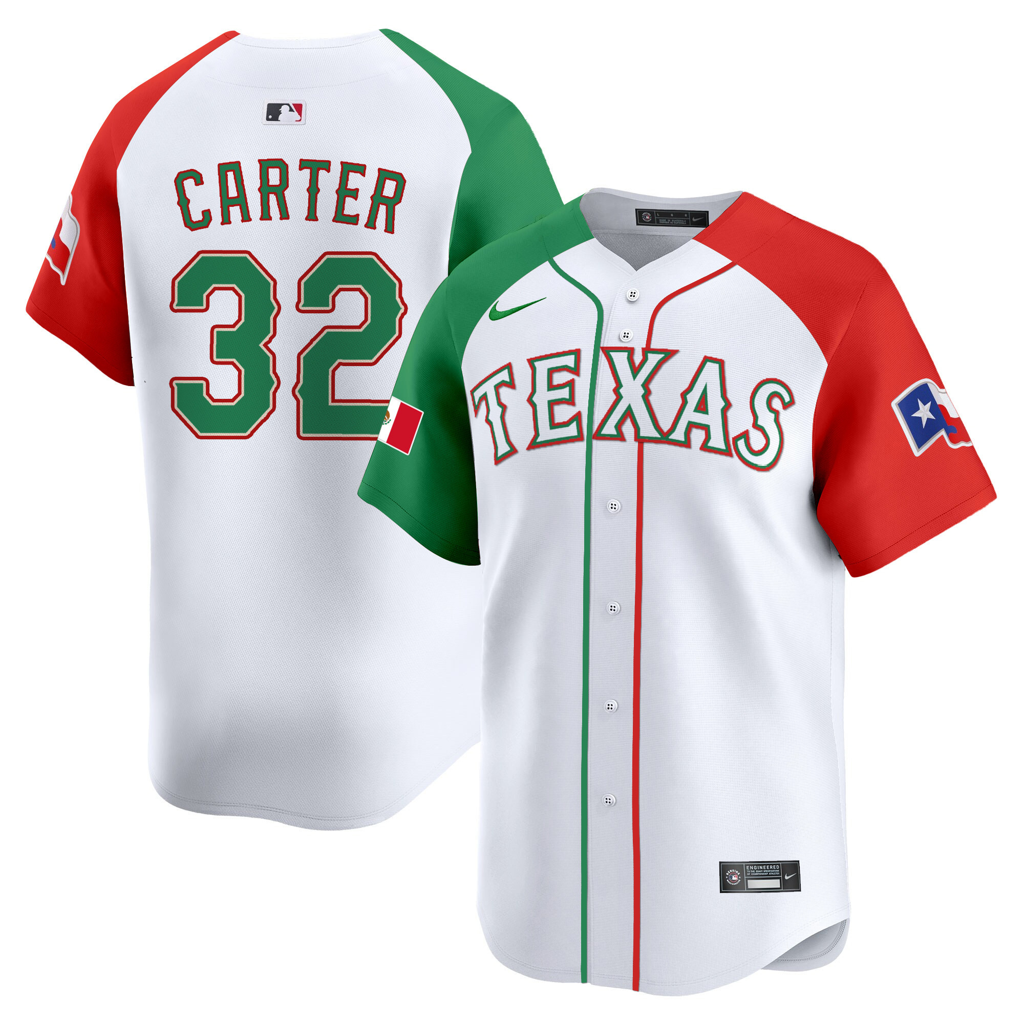 Men's Texas Rangers Mexico Vapor Premier Limited Jersey V2 - All Stitched