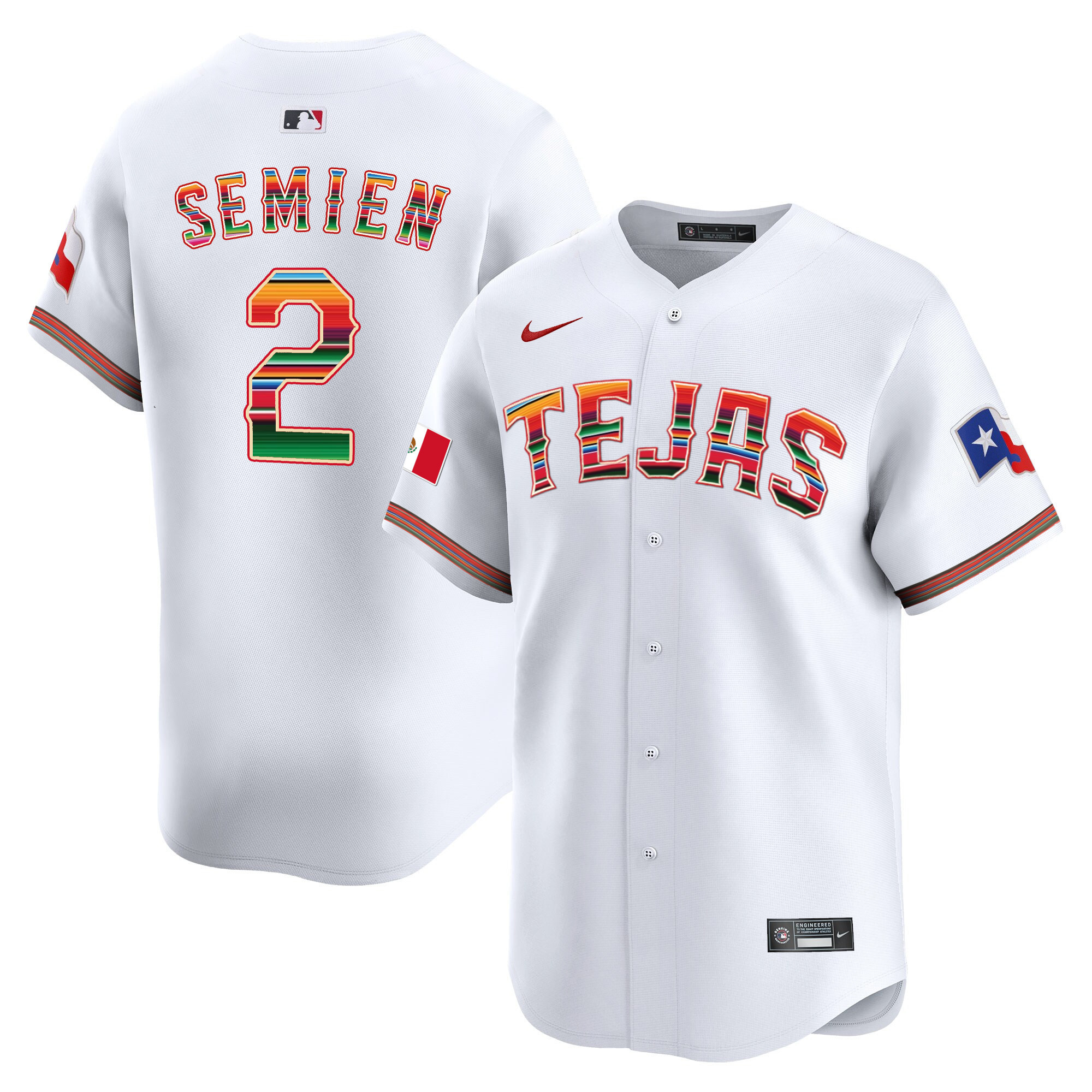 Men's Texas Rangers Mexico Vapor Premier Limited Jersey V2 - All Stitched