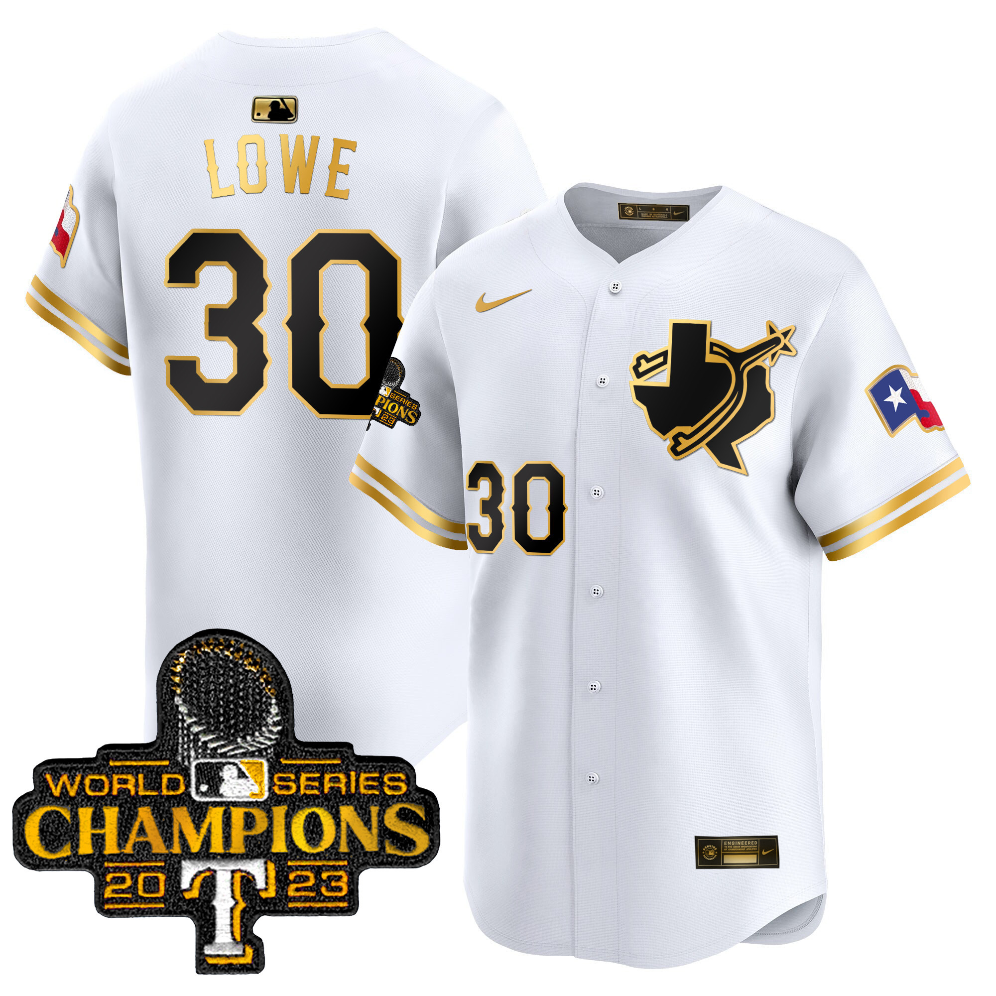 Men's Texas Rangers World Series Champions Vapor Premier Limited Jersey V3 - All Stitched