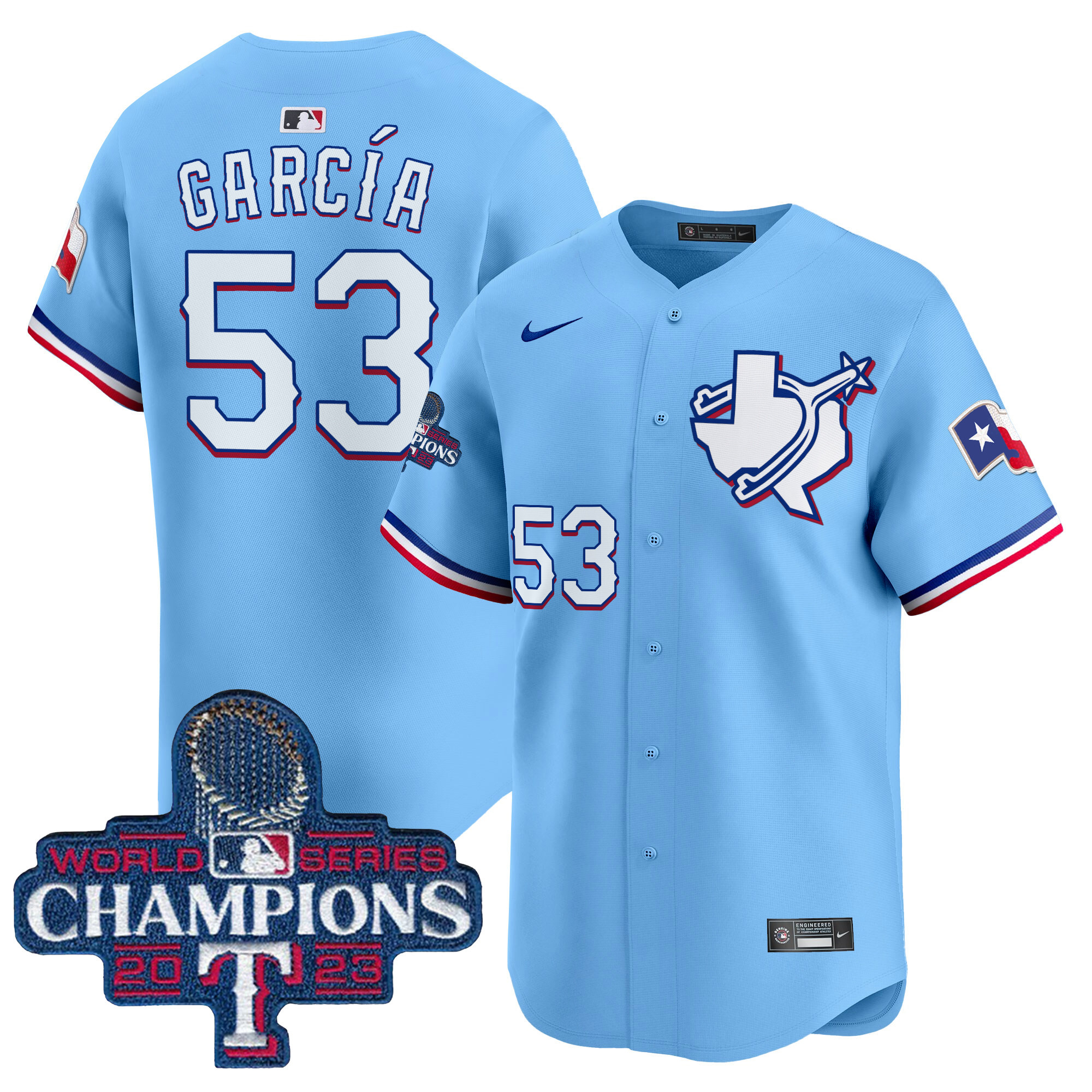Men's Texas Rangers World Series Champions Vapor Premier Limited Jersey V3 - All Stitched