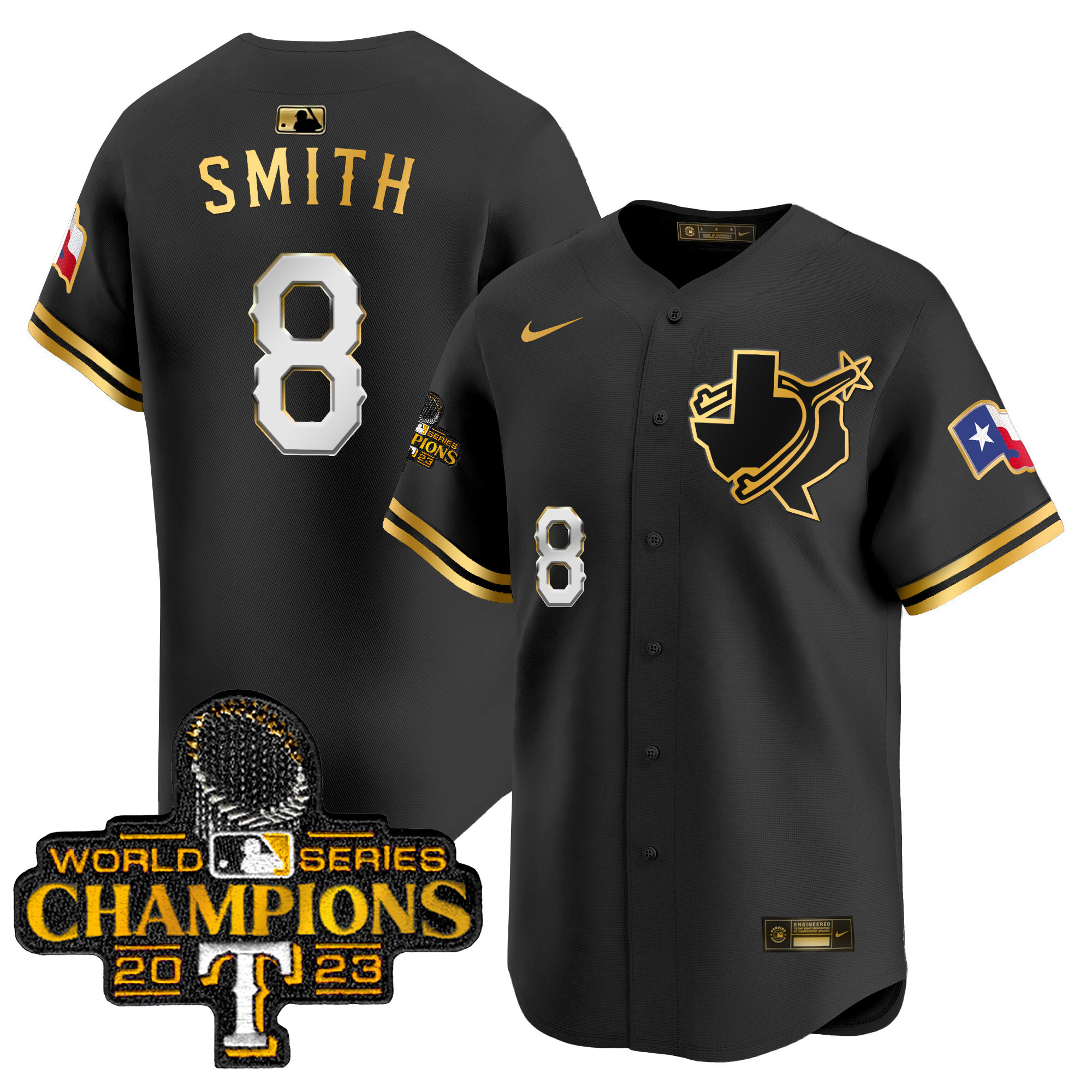 Men's Texas Rangers World Series Champions Vapor Premier Limited Jersey V3 - All Stitched