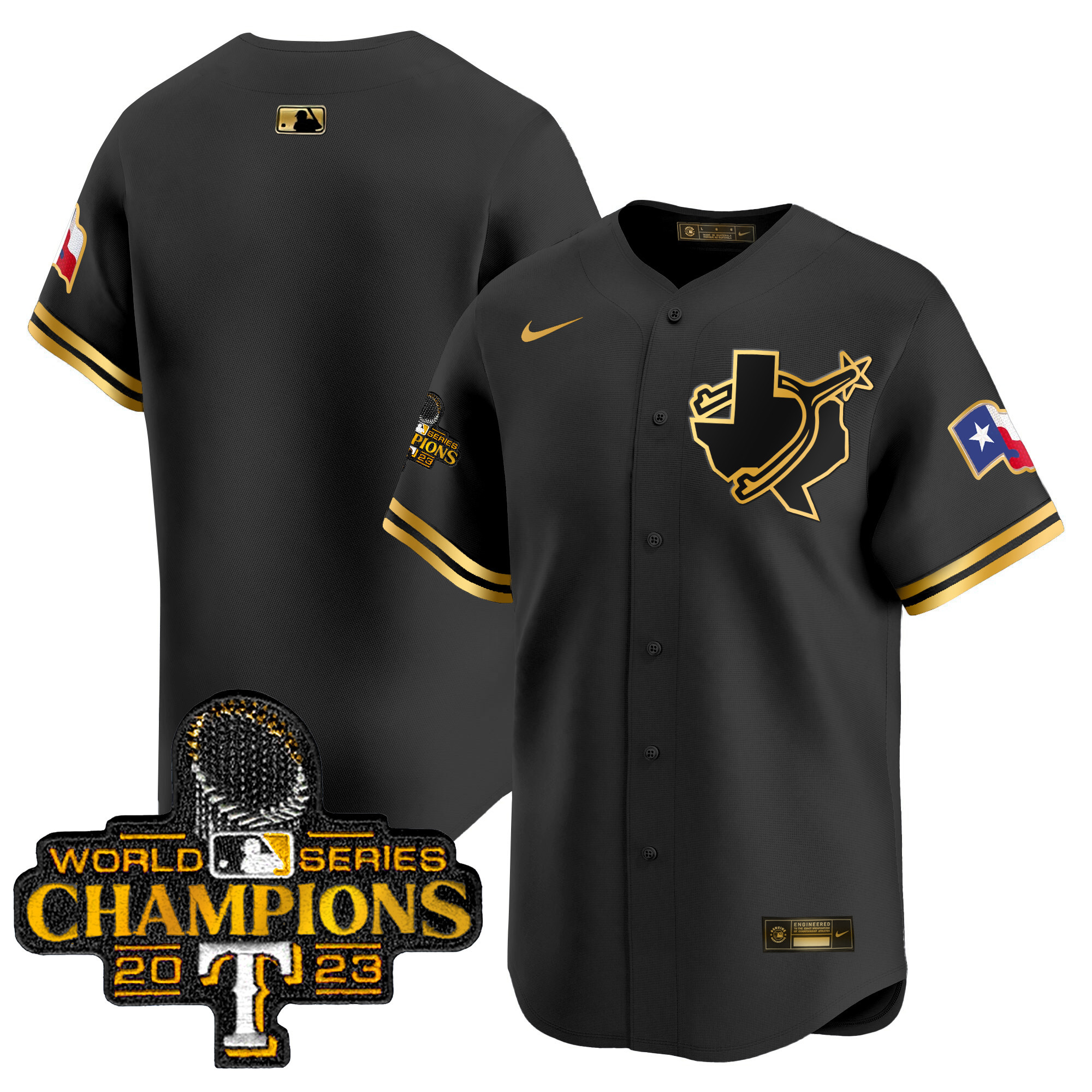 Men's Texas Rangers World Series Champions Vapor Premier Limited Jersey V3 - All Stitched