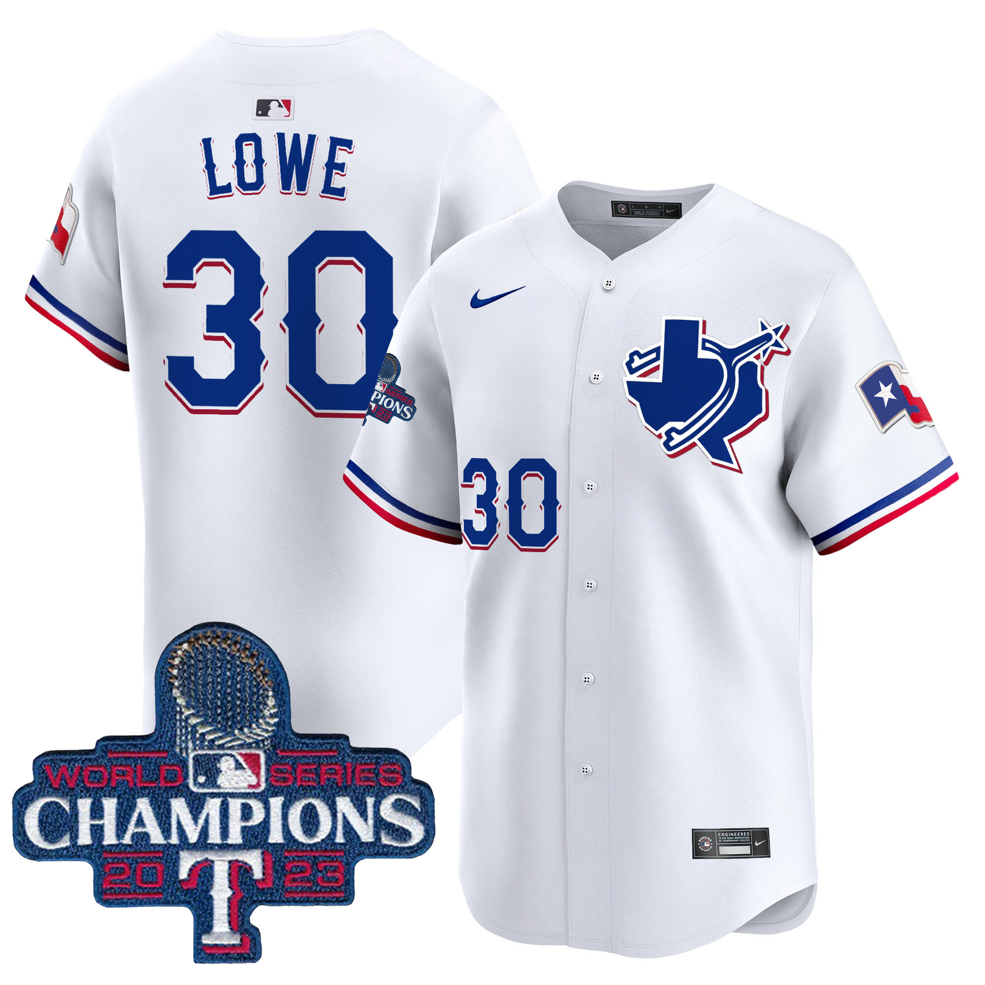 Men's Texas Rangers World Series Champions Vapor Premier Limited Jersey V3 - All Stitched
