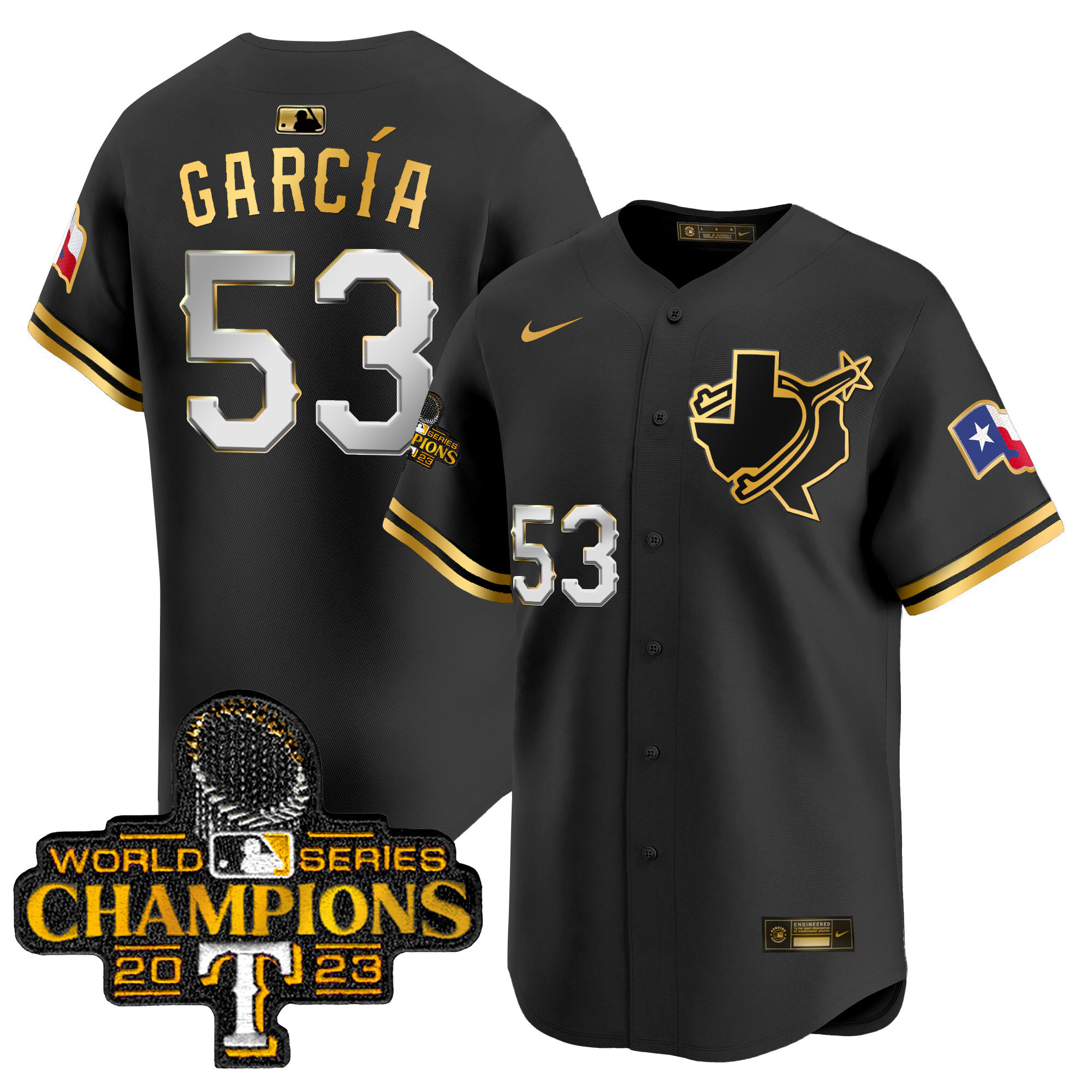 Men's Texas Rangers World Series Champions Vapor Premier Limited Jersey V3 - All Stitched