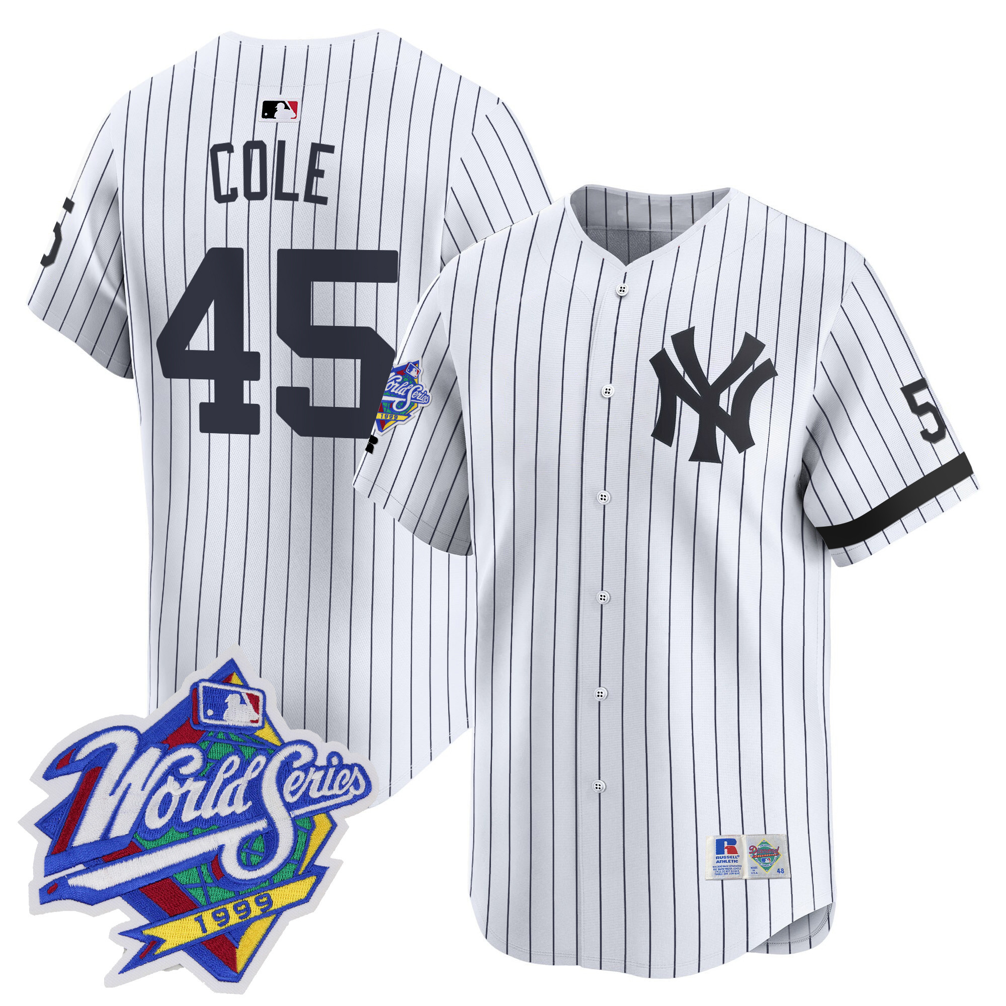 Men's Yankees 1999 Throwback Joe DiMaggio Patch Vapor Premier Limited Jersey - All Stitched