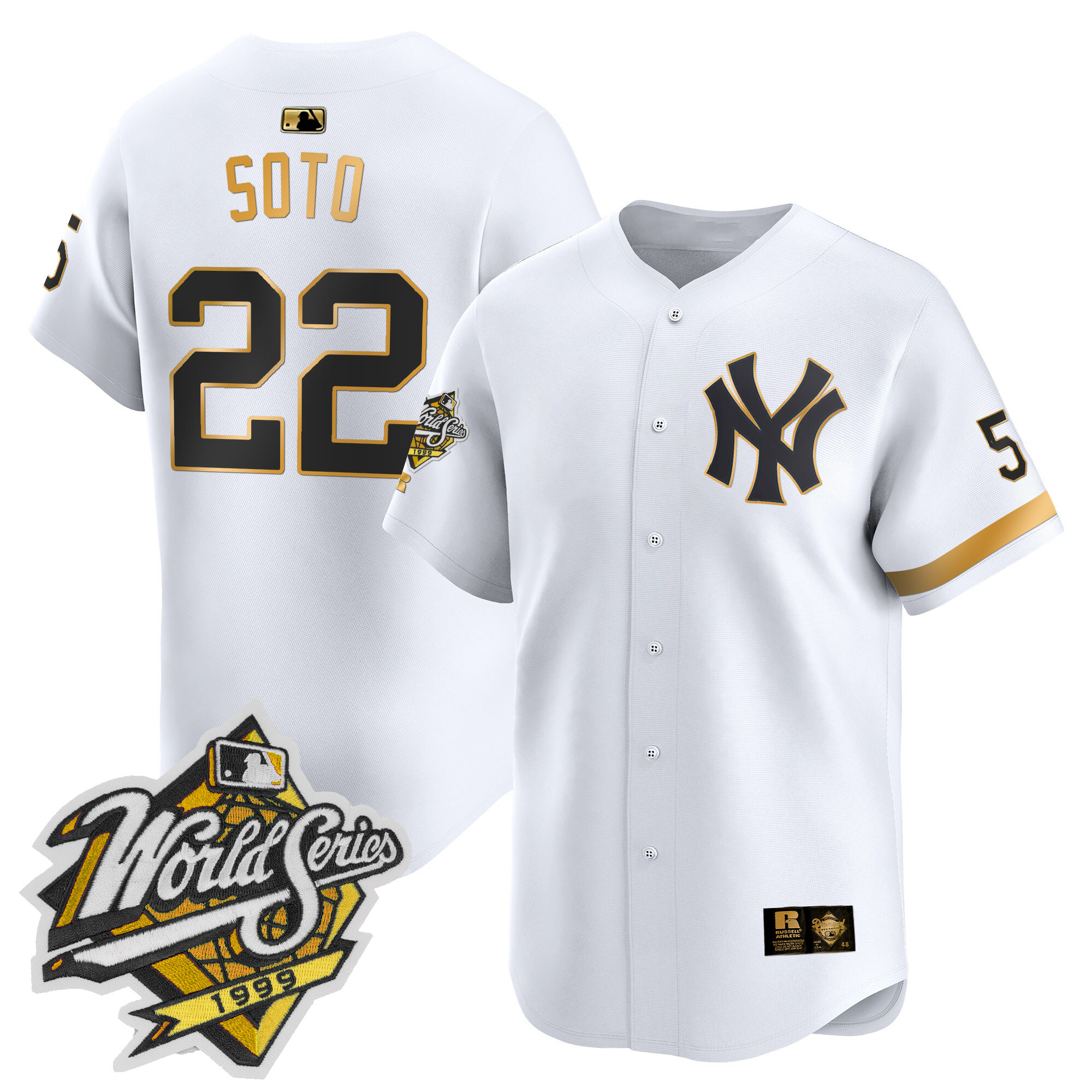Men's Yankees 1999 Throwback Joe DiMaggio Patch Vapor Premier Limited Jersey - All Stitched