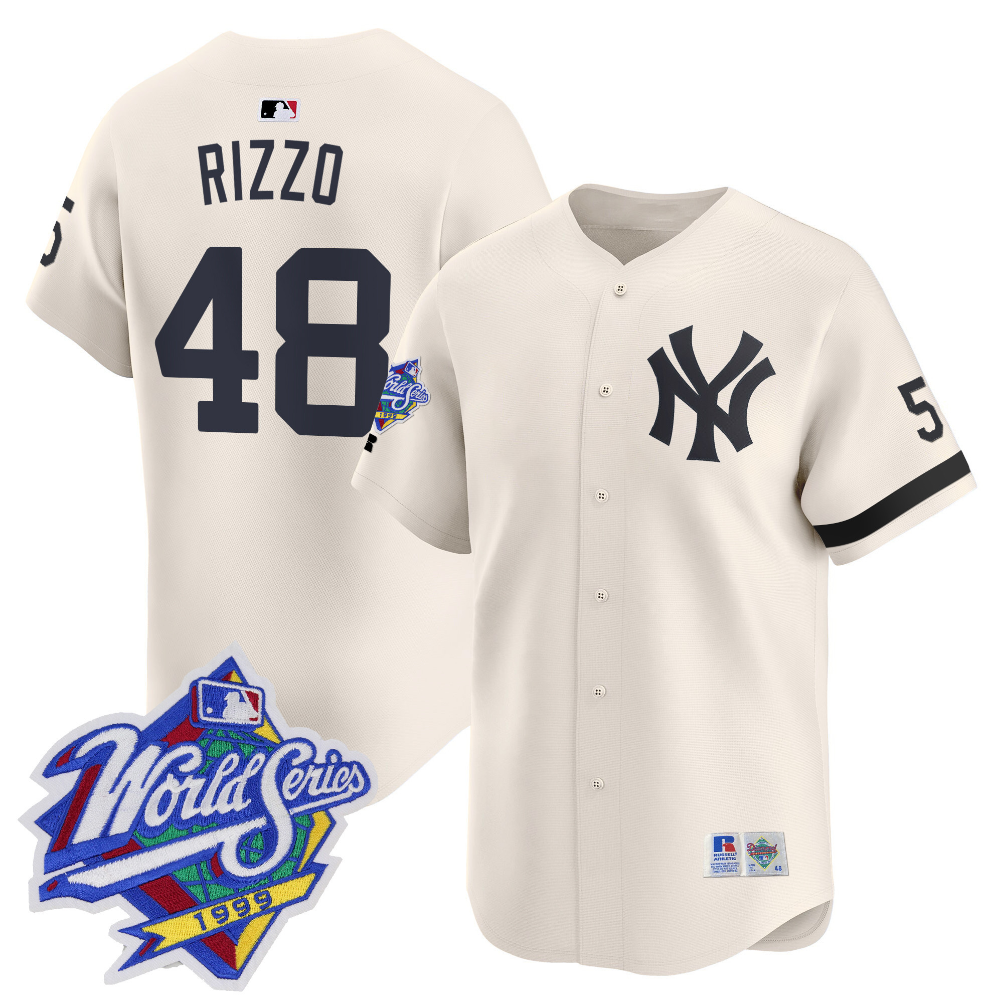 Men's Yankees 1999 Throwback Joe DiMaggio Patch Vapor Premier Limited Jersey - All Stitched