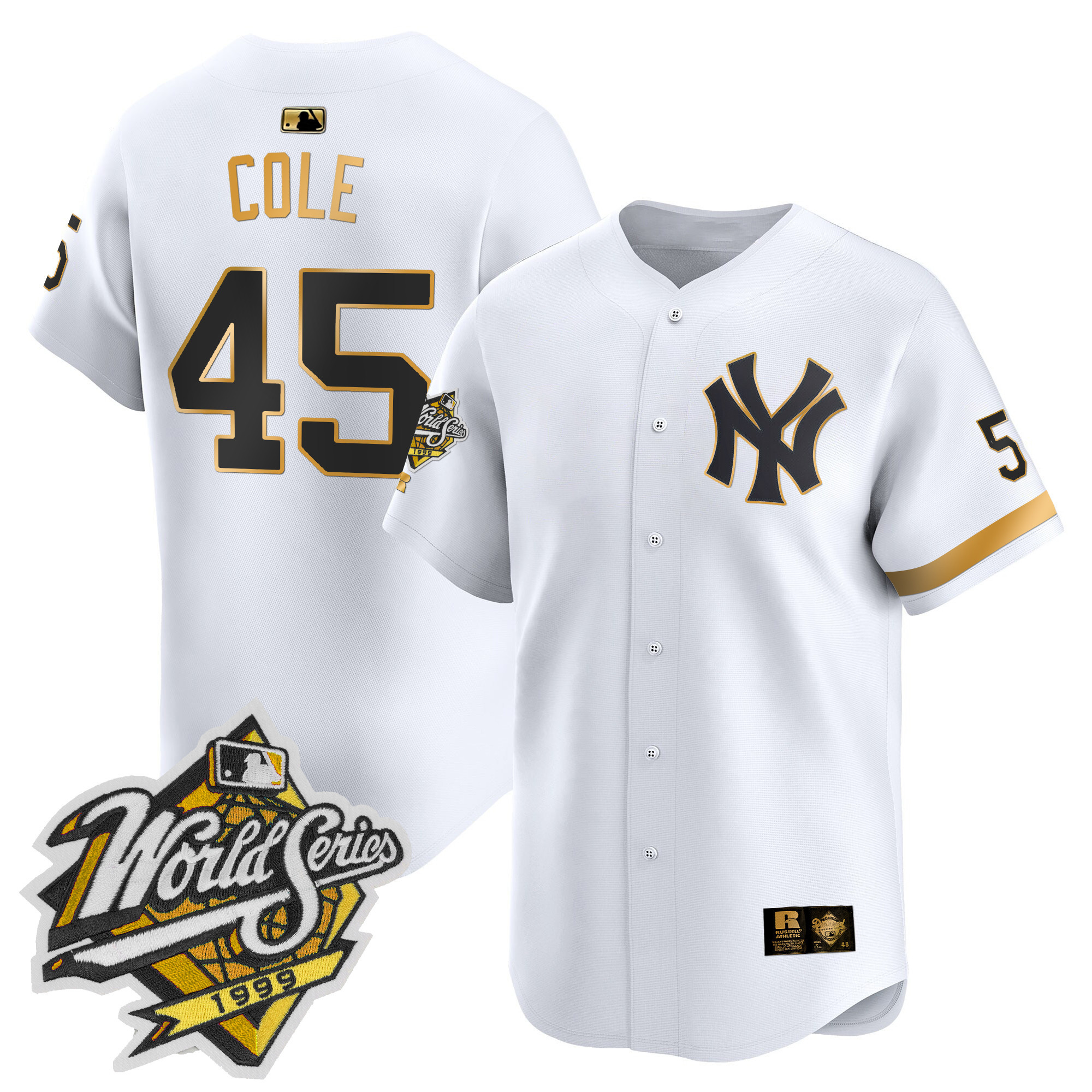 Men's Yankees 1999 Throwback Joe DiMaggio Patch Vapor Premier Limited Jersey - All Stitched
