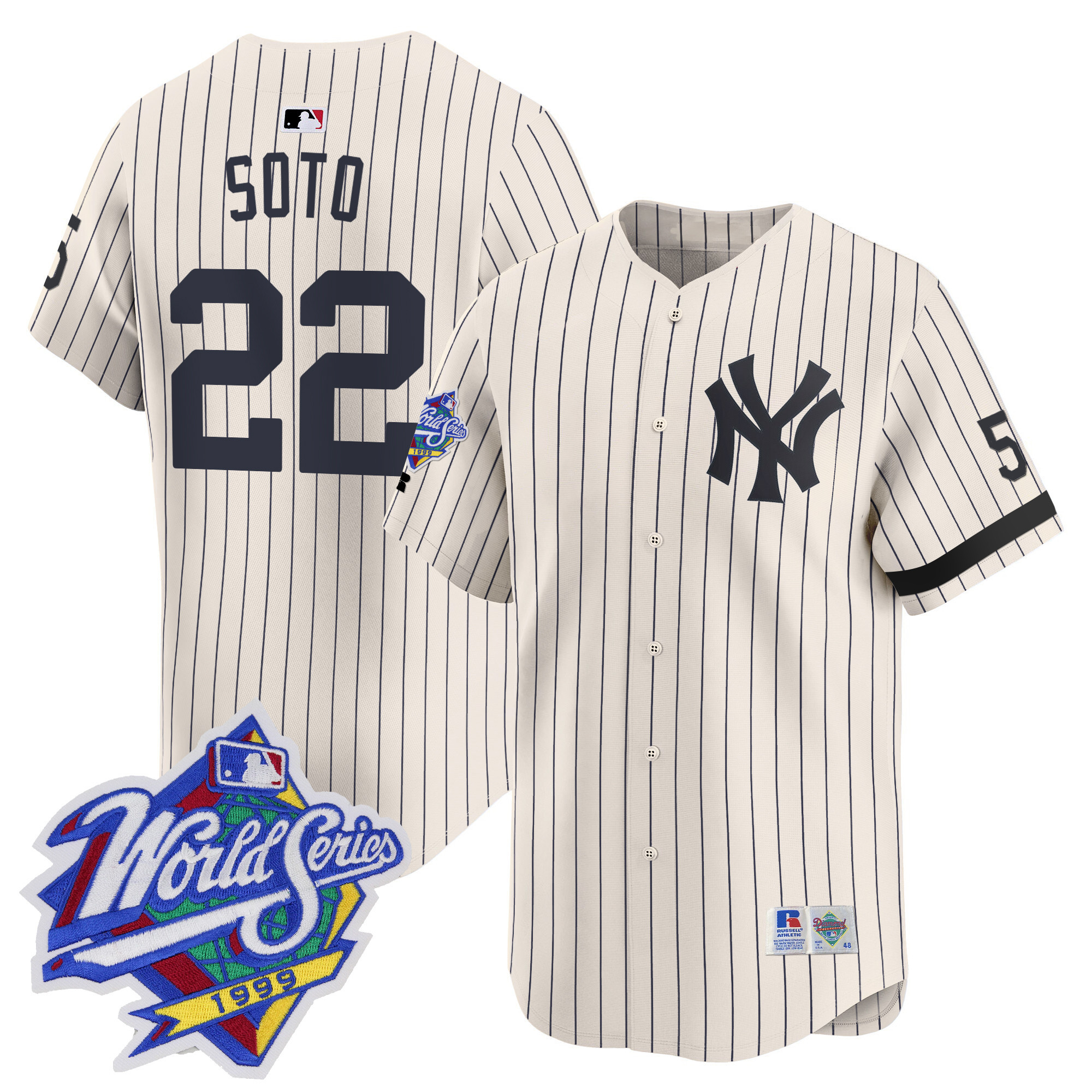 Men's Yankees 1999 Throwback Joe DiMaggio Patch Vapor Premier Limited Jersey - All Stitched