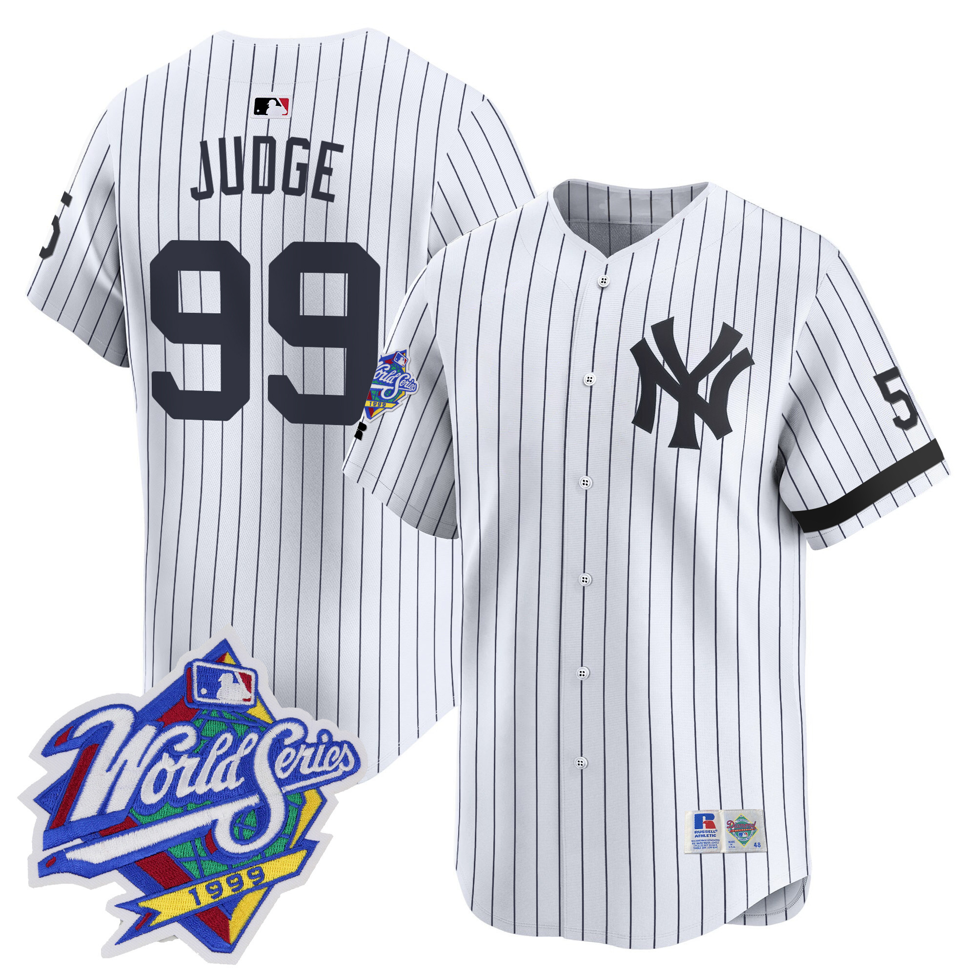 Men's Yankees 1999 Throwback Joe DiMaggio Patch Vapor Premier Limited Jersey - All Stitched