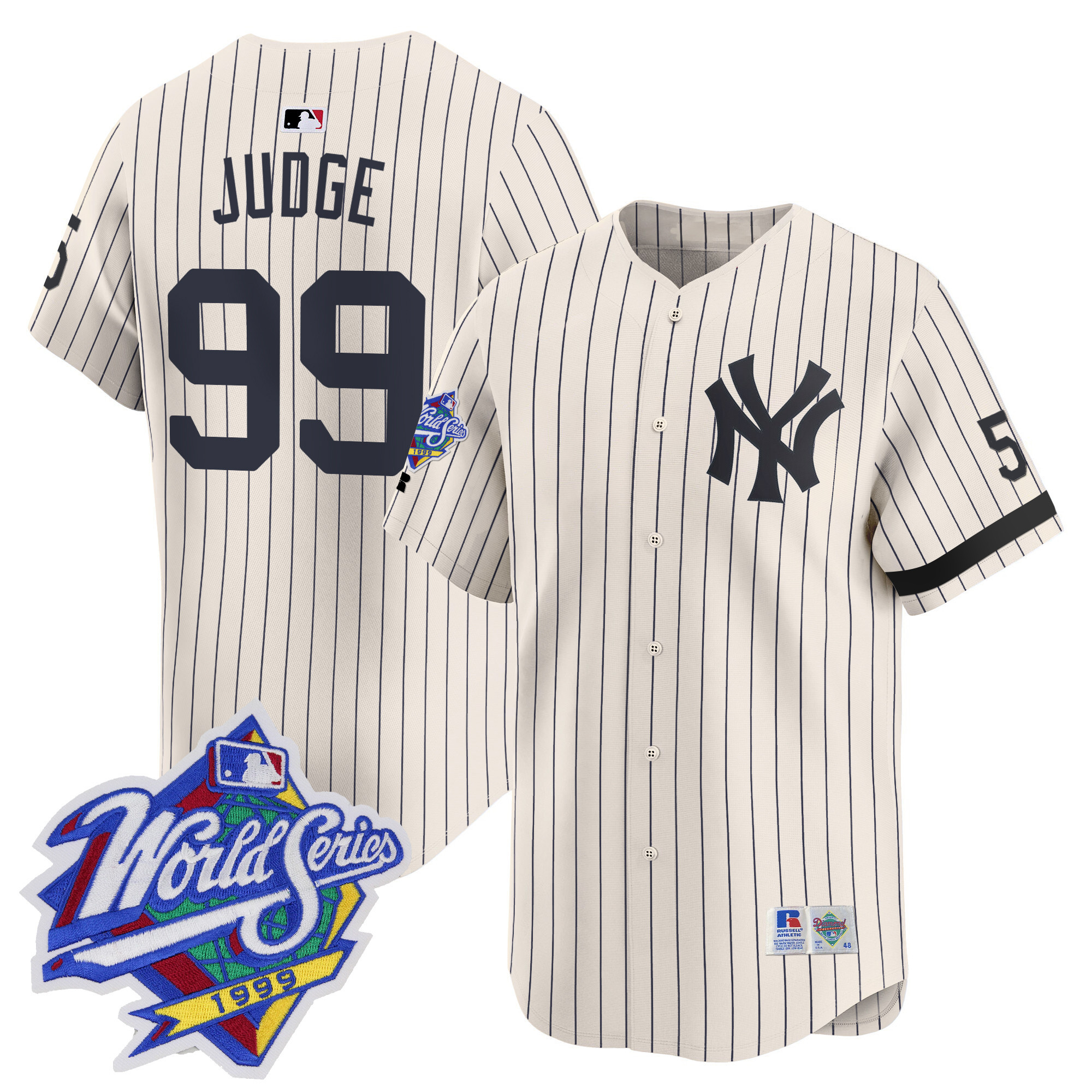 Men's Yankees 1999 Throwback Joe DiMaggio Patch Vapor Premier Limited Jersey - All Stitched