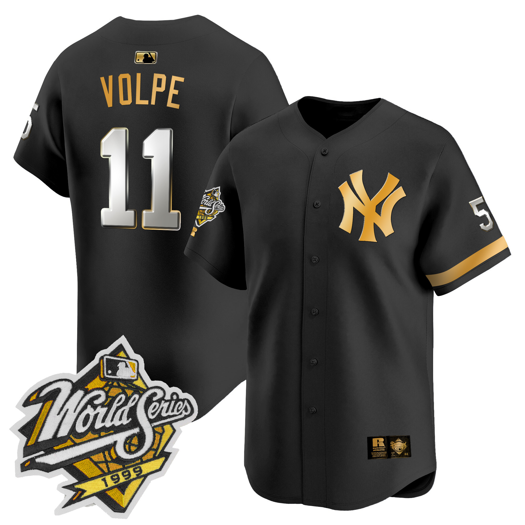 Men's Yankees 1999 Throwback Joe DiMaggio Patch Vapor Premier Limited Jersey - All Stitched
