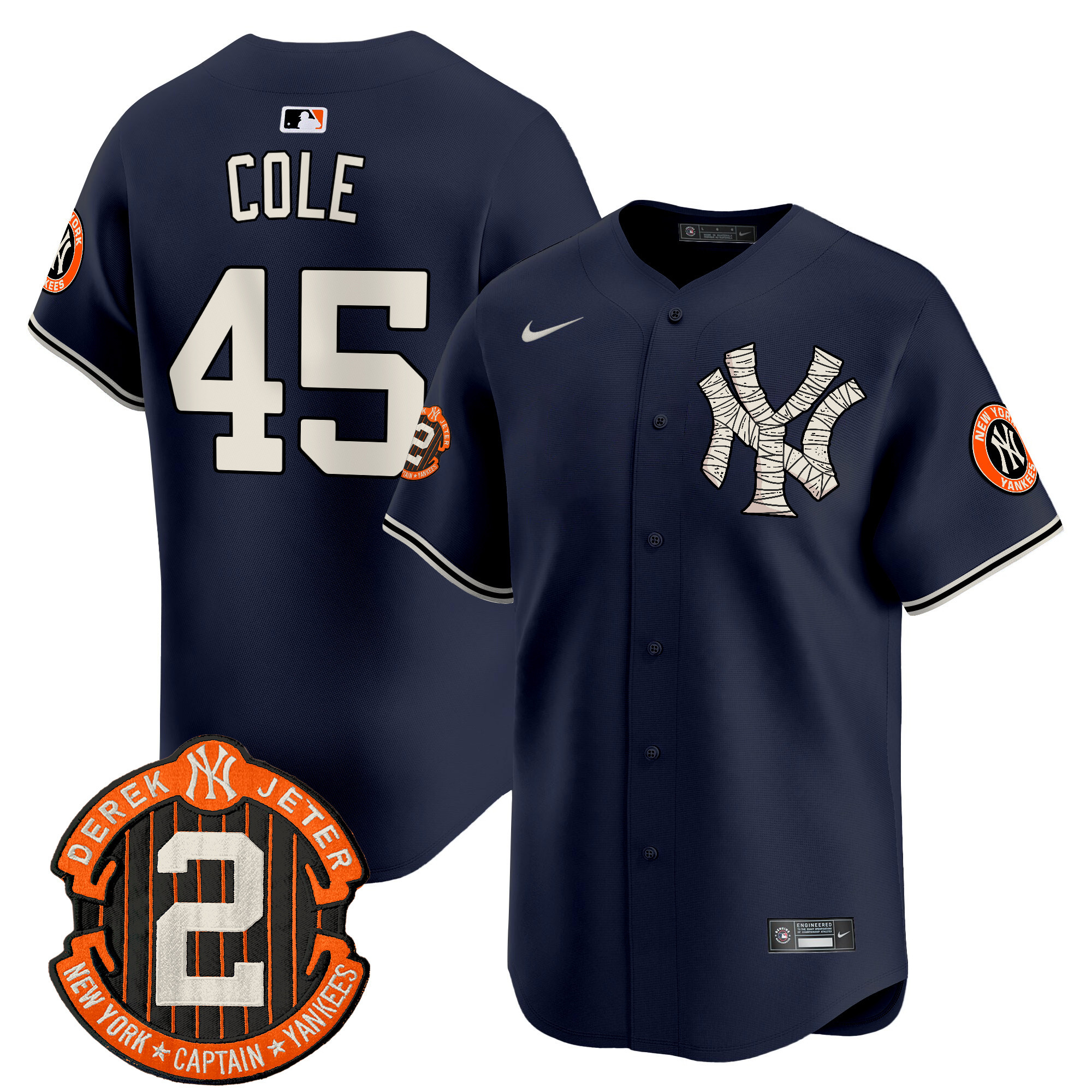 Men's Yankees Halloween Vapor Premier Limited Jersey - All Stitched