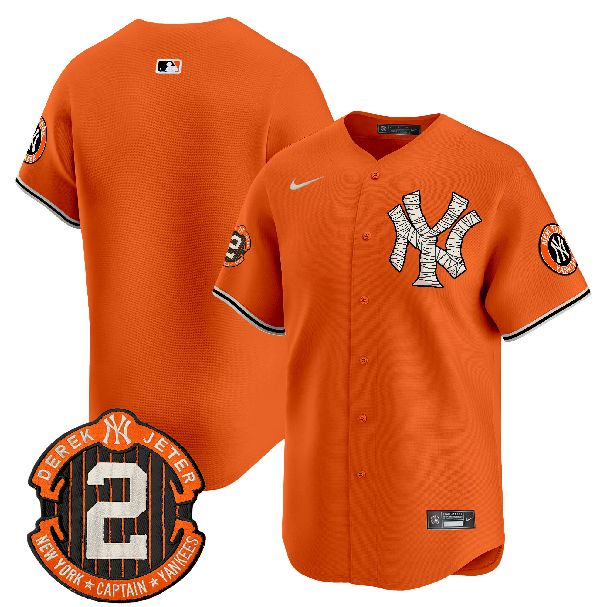 Men's Yankees Halloween Vapor Premier Limited Jersey - All Stitched
