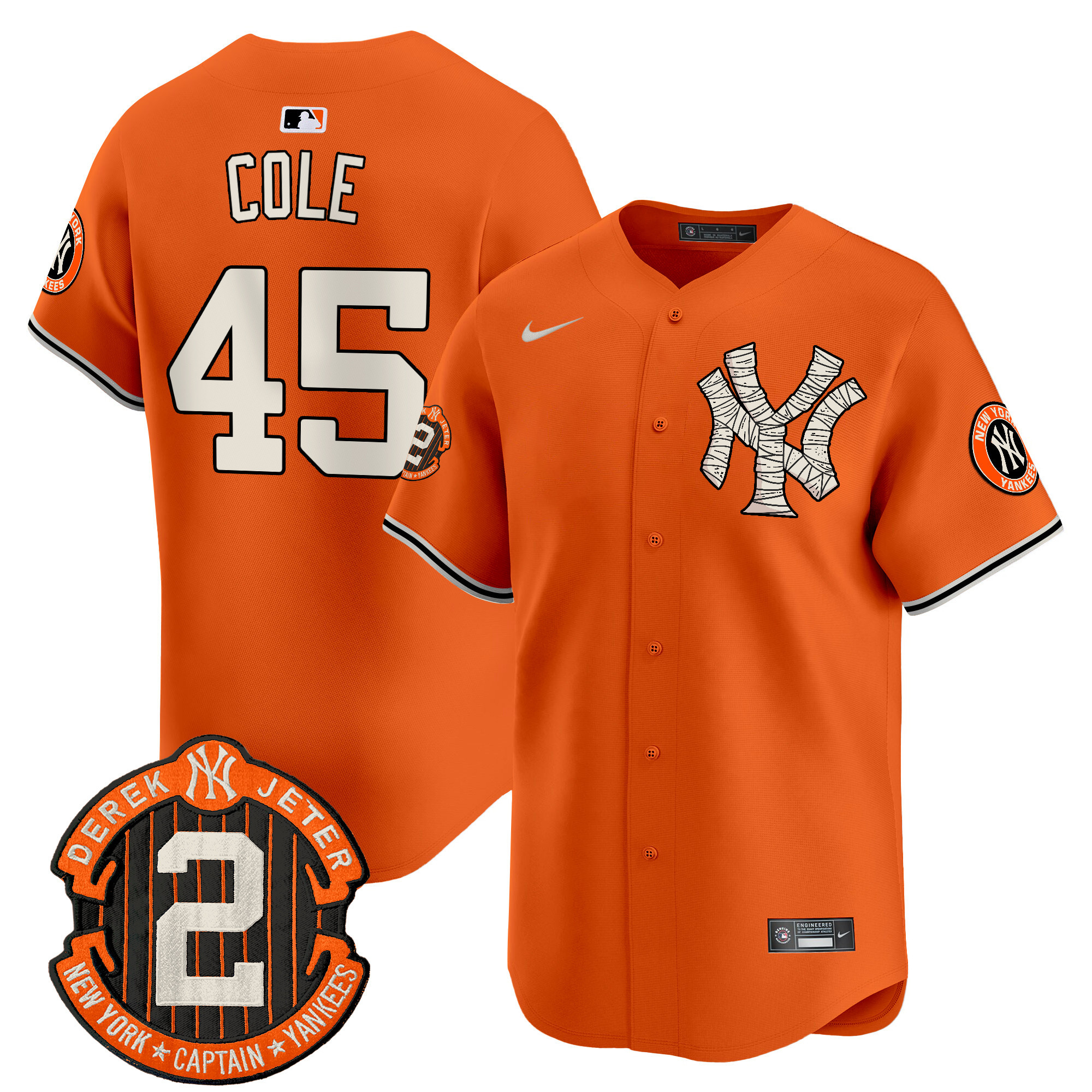 Men's Yankees Halloween Vapor Premier Limited Jersey - All Stitched