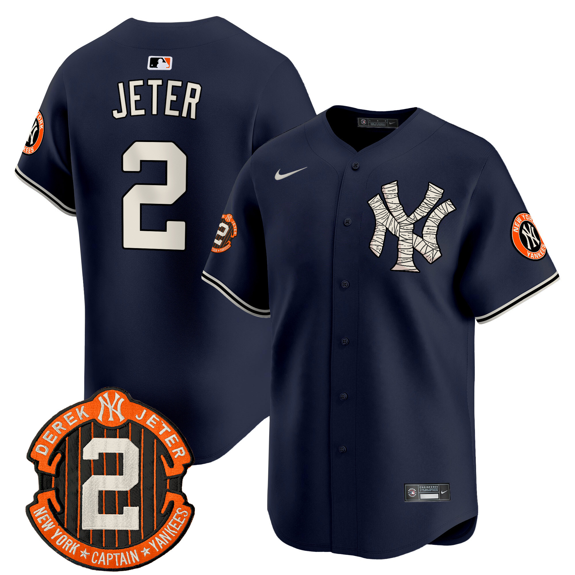 Men's Yankees Halloween Vapor Premier Limited Jersey - All Stitched