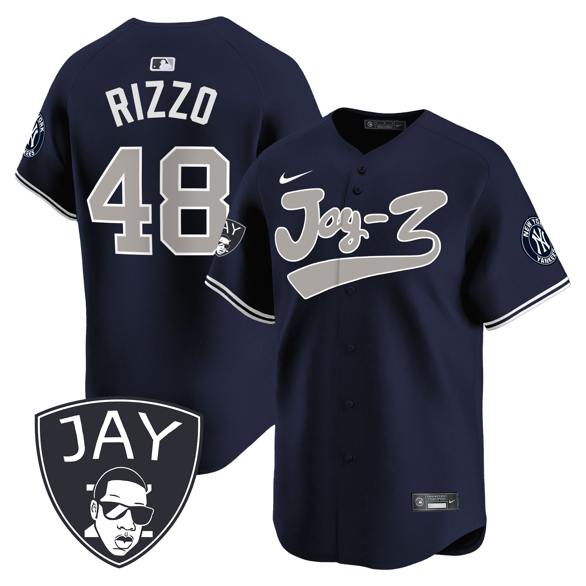 Men's Yankees Jay-Z Vapor Premier Limited Jersey V2 - All Stitched