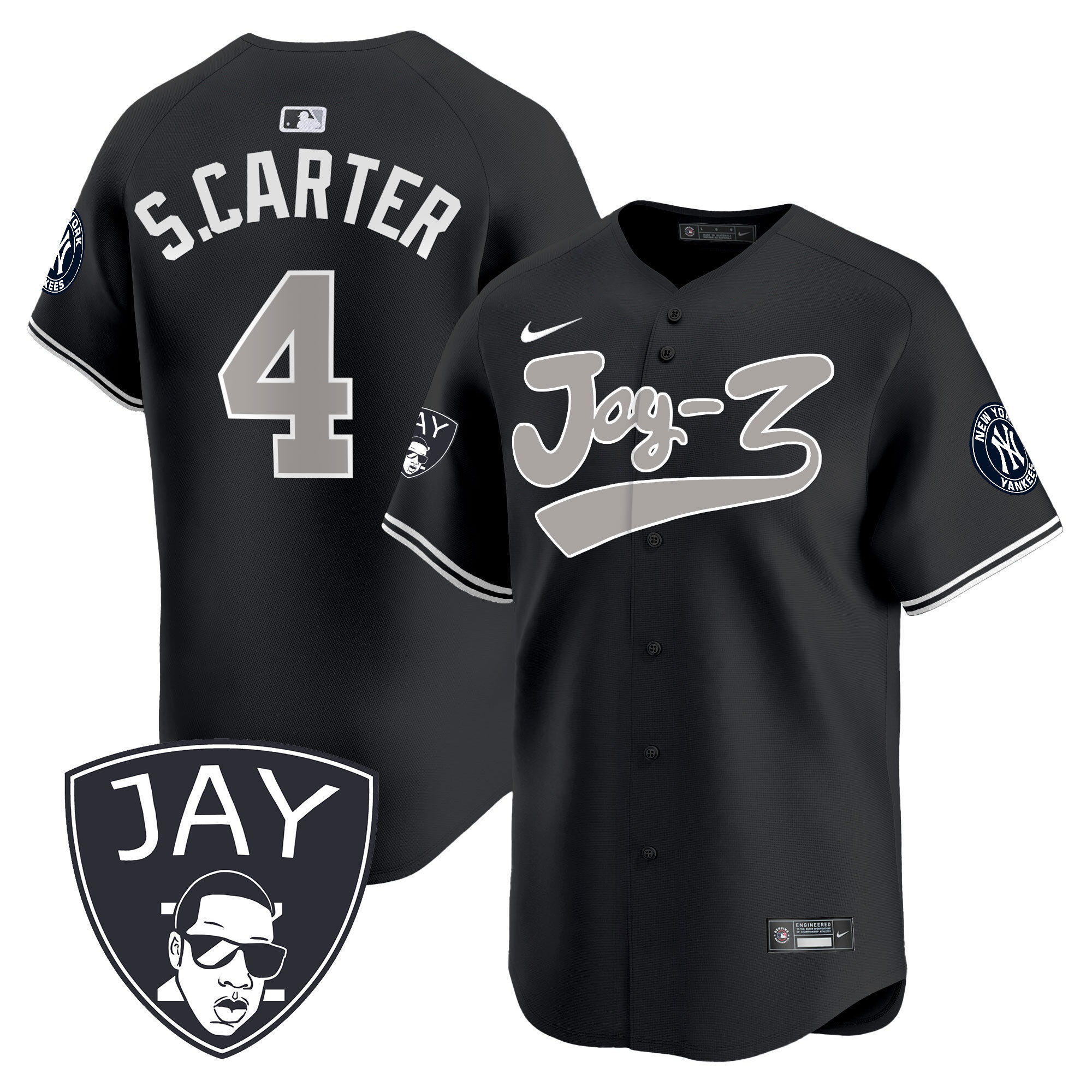 Men's Yankees Jay-Z Vapor Premier Limited Jersey V2 - All Stitched