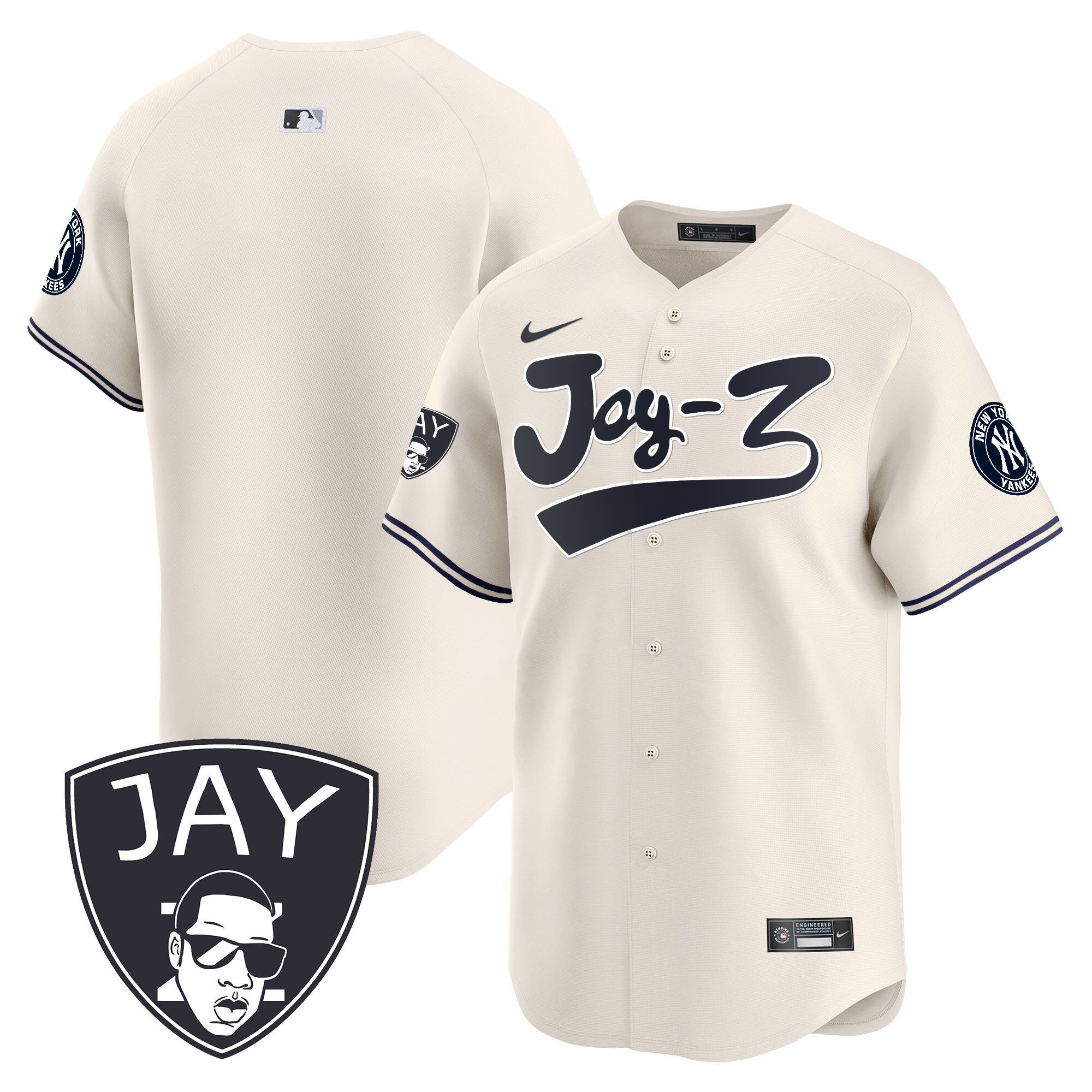 Men's Yankees Jay-Z Vapor Premier Limited Jersey V2 - All Stitched