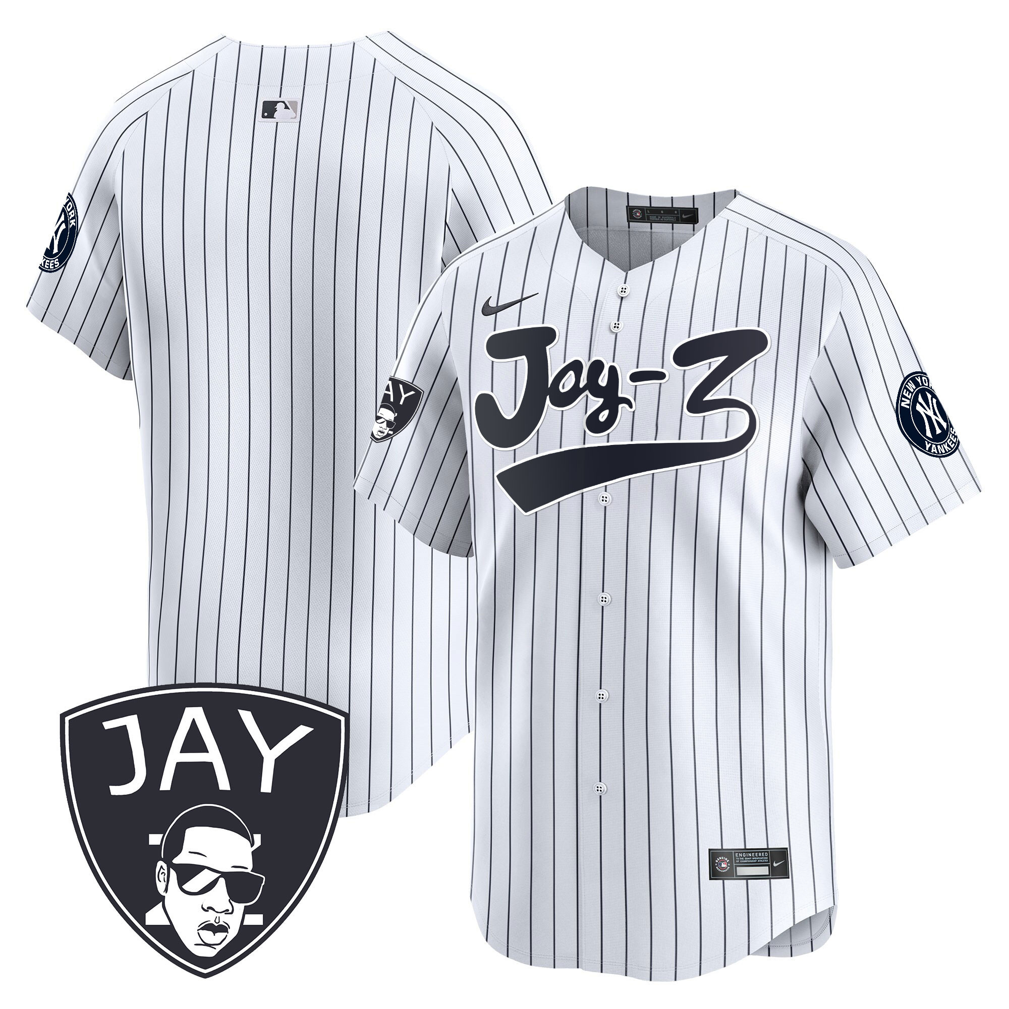 Men's Yankees Jay-Z Vapor Premier Limited Jersey V2 - All Stitched
