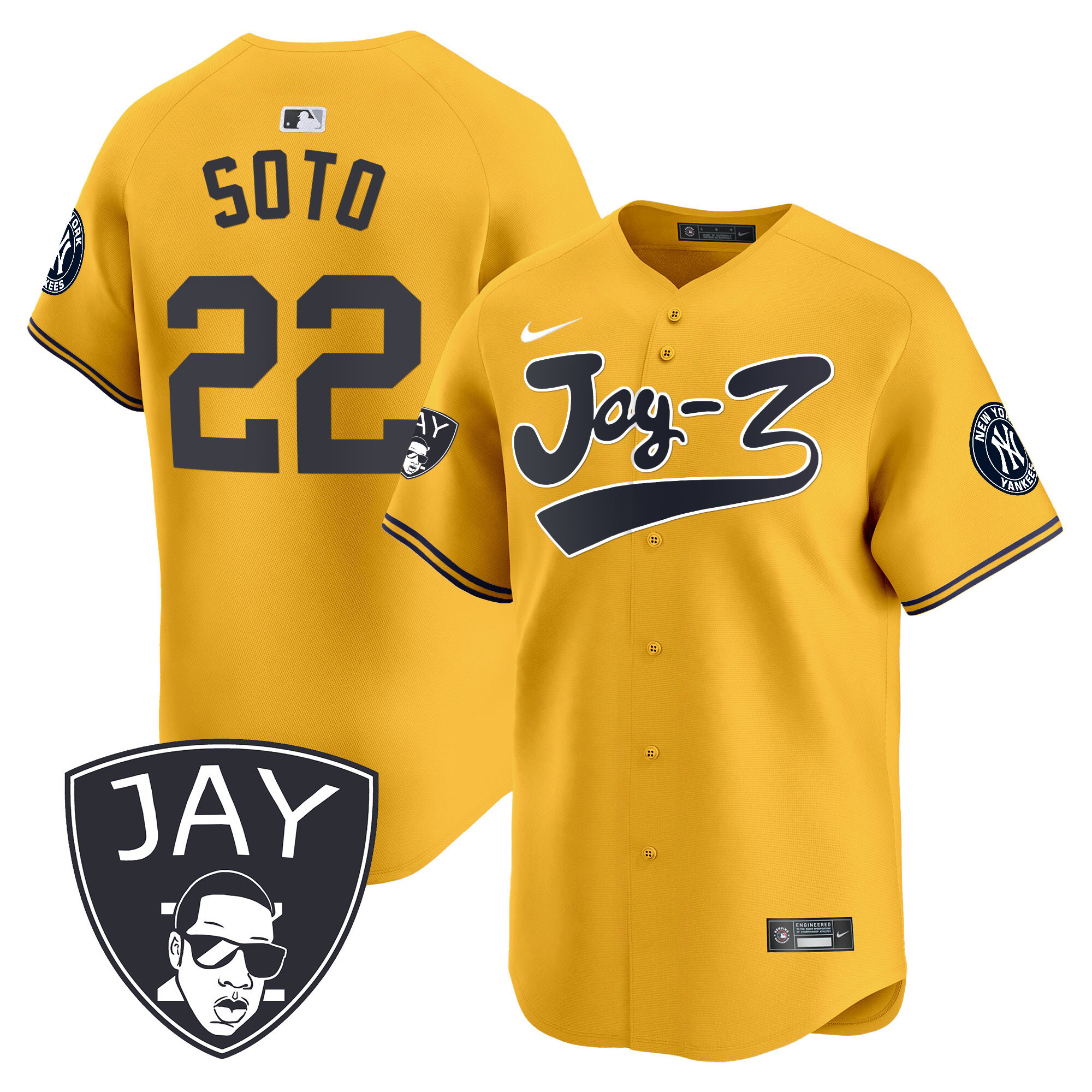 Men's Yankees Jay-Z Vapor Premier Limited Jersey V2 - All Stitched