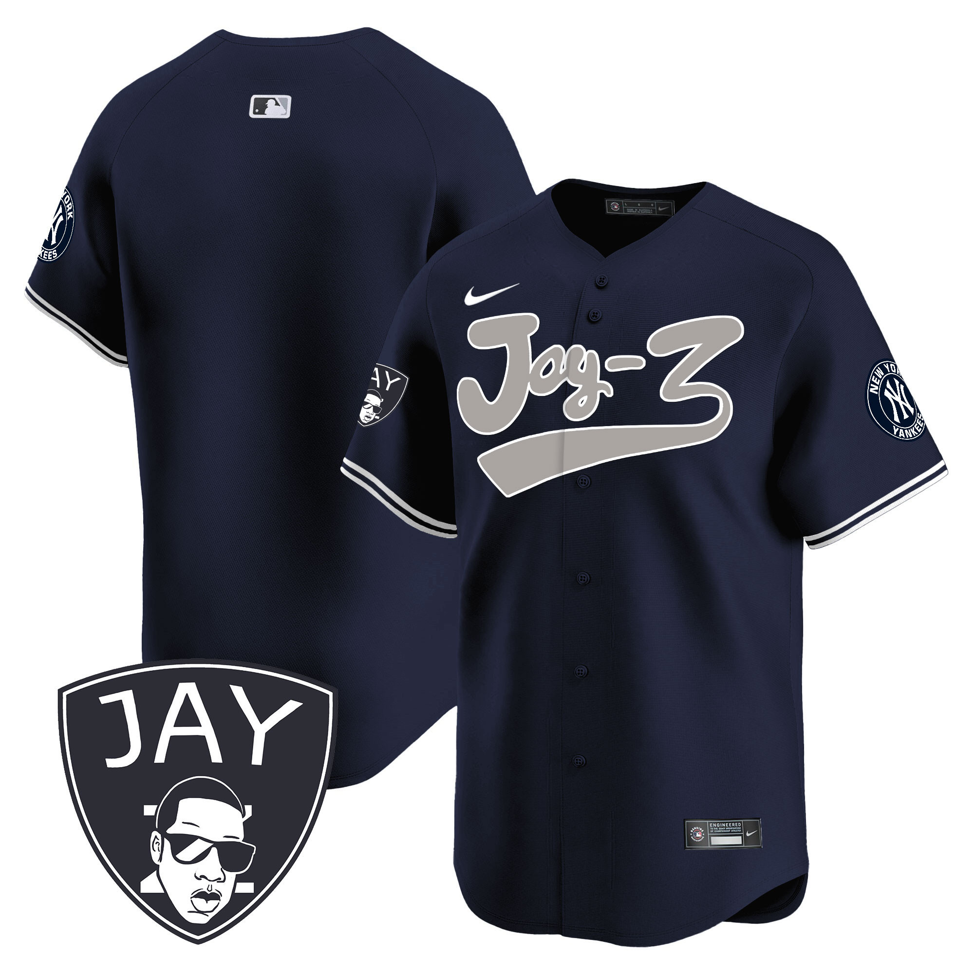 Men's Yankees Jay-Z Vapor Premier Limited Jersey V2 - All Stitched