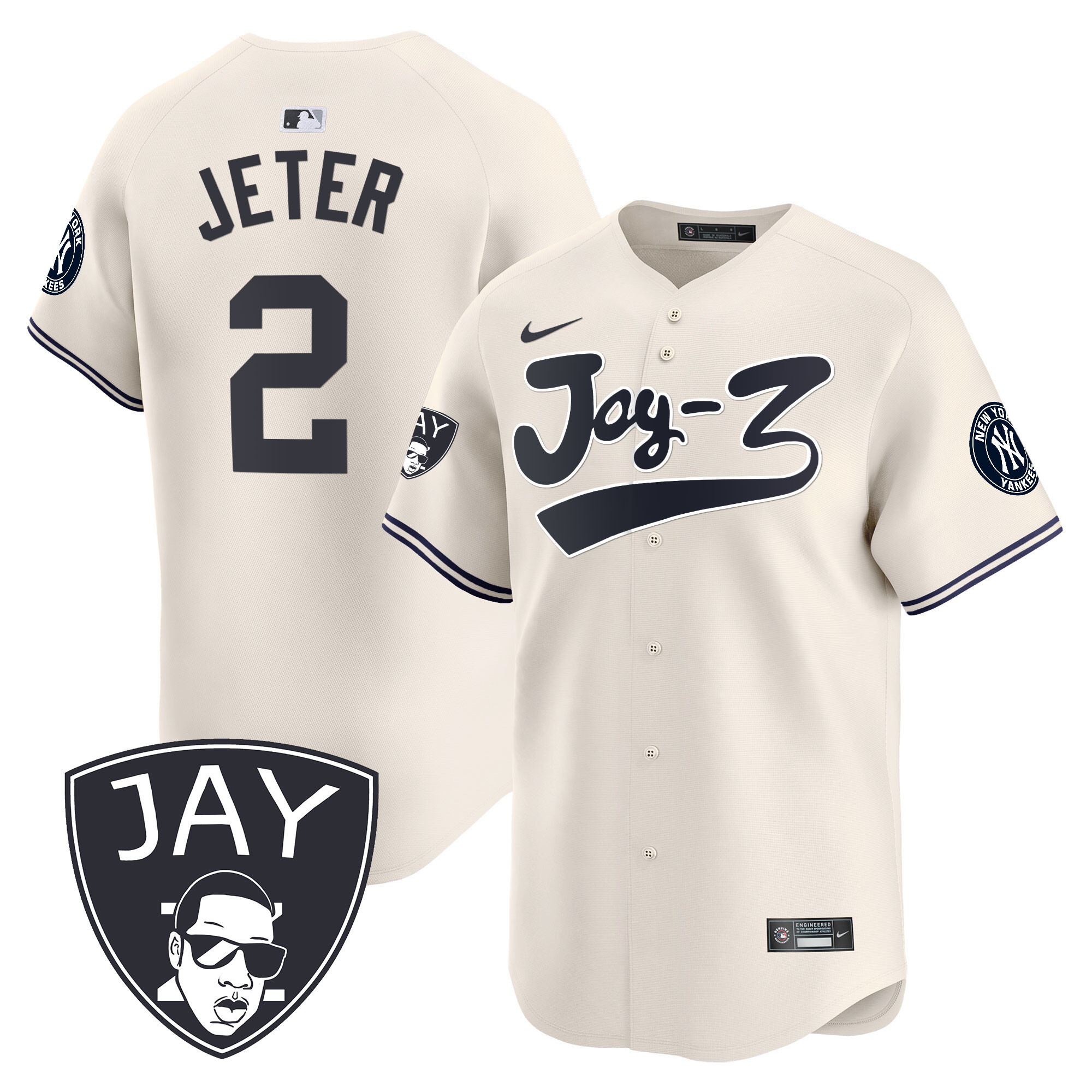 Men's Yankees Jay-Z Vapor Premier Limited Jersey V2 - All Stitched