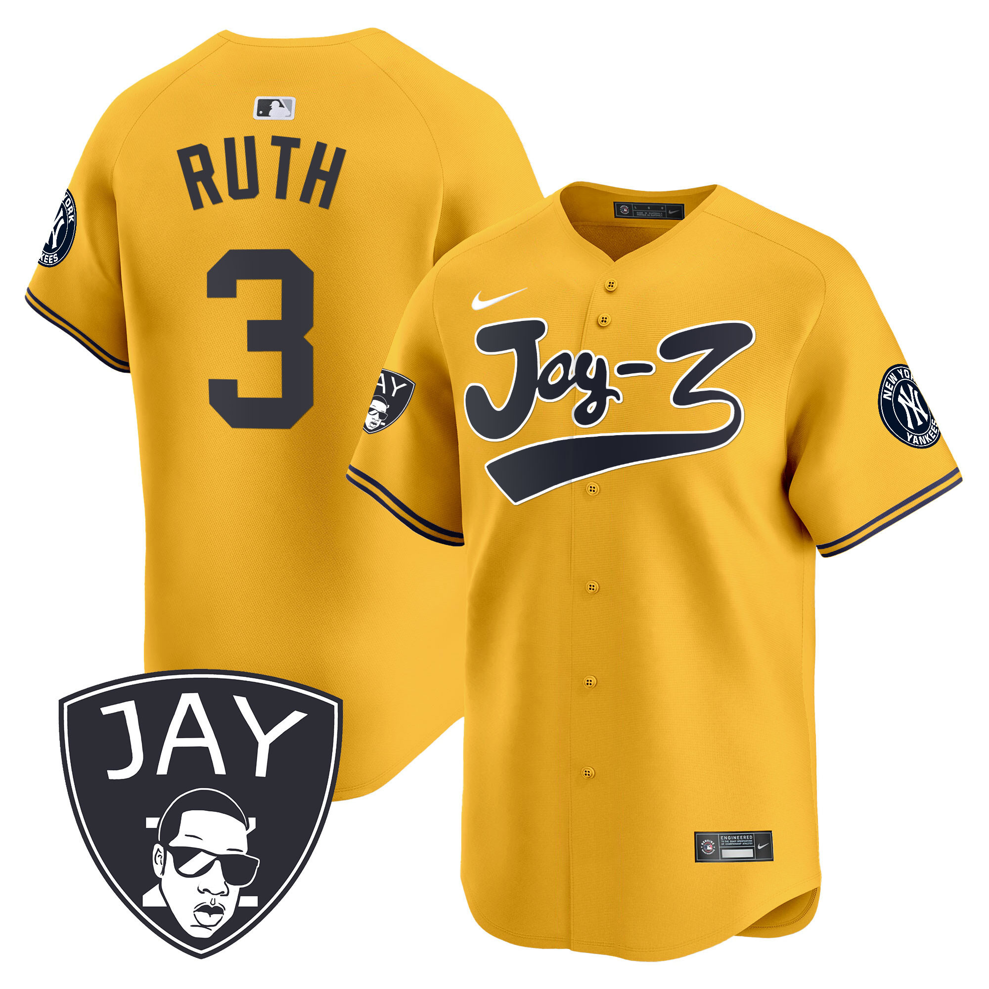 Men's Yankees Jay-Z Vapor Premier Limited Jersey V2 - All Stitched