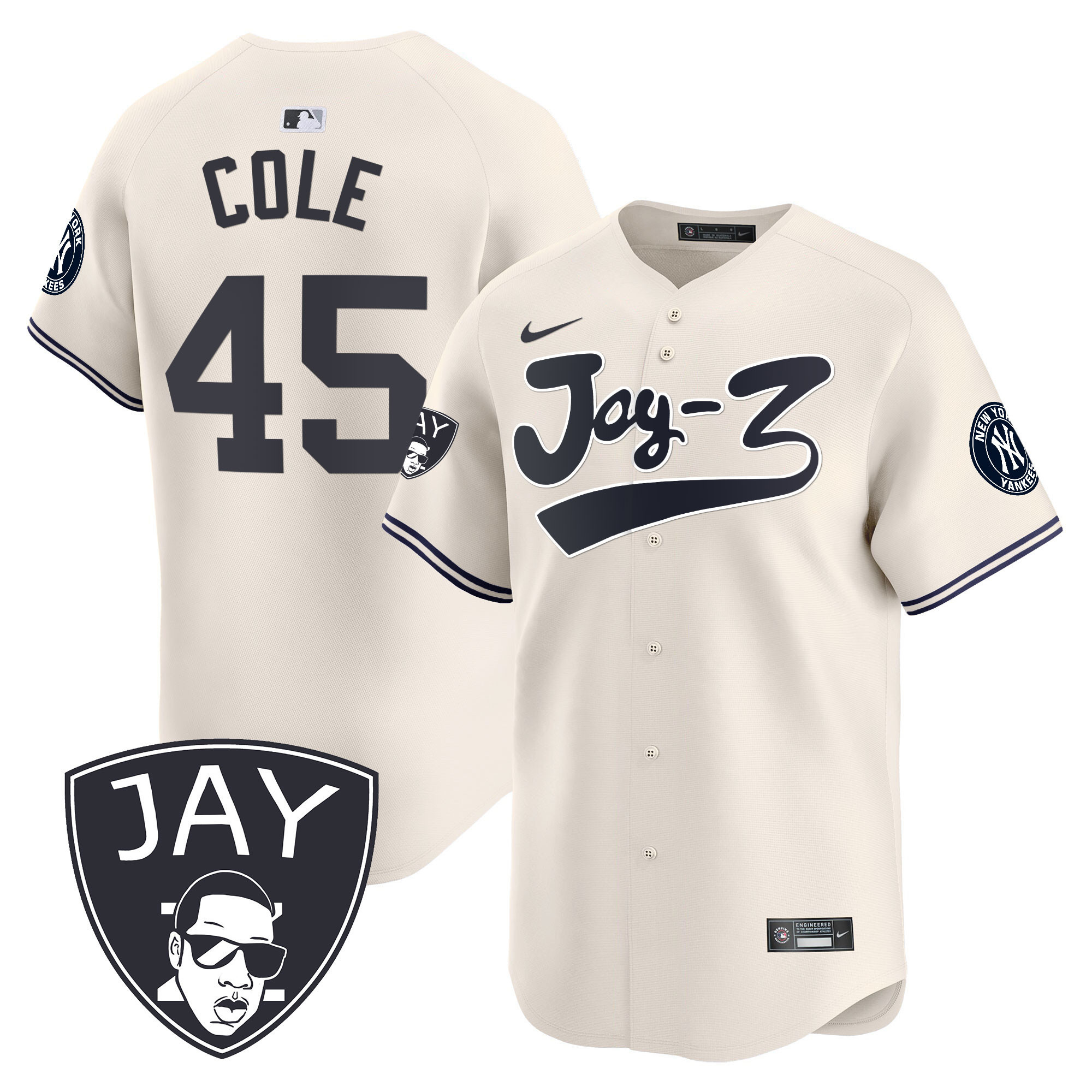 Men's Yankees Jay-Z Vapor Premier Limited Jersey V2 - All Stitched