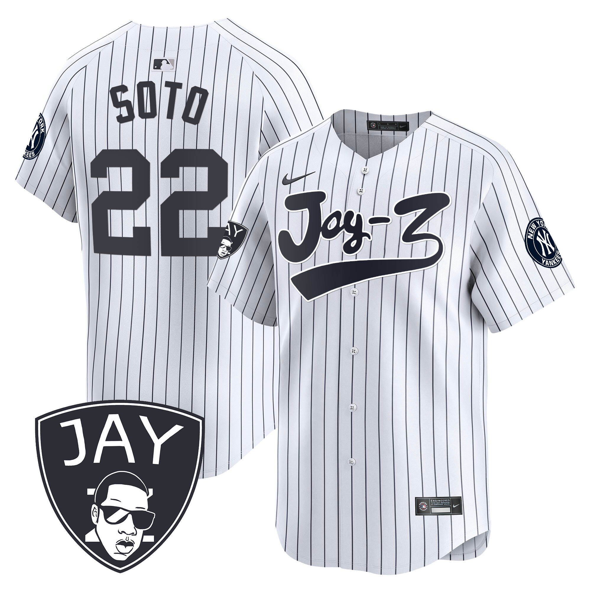 Men's Yankees Jay-Z Vapor Premier Limited Jersey V2 - All Stitched