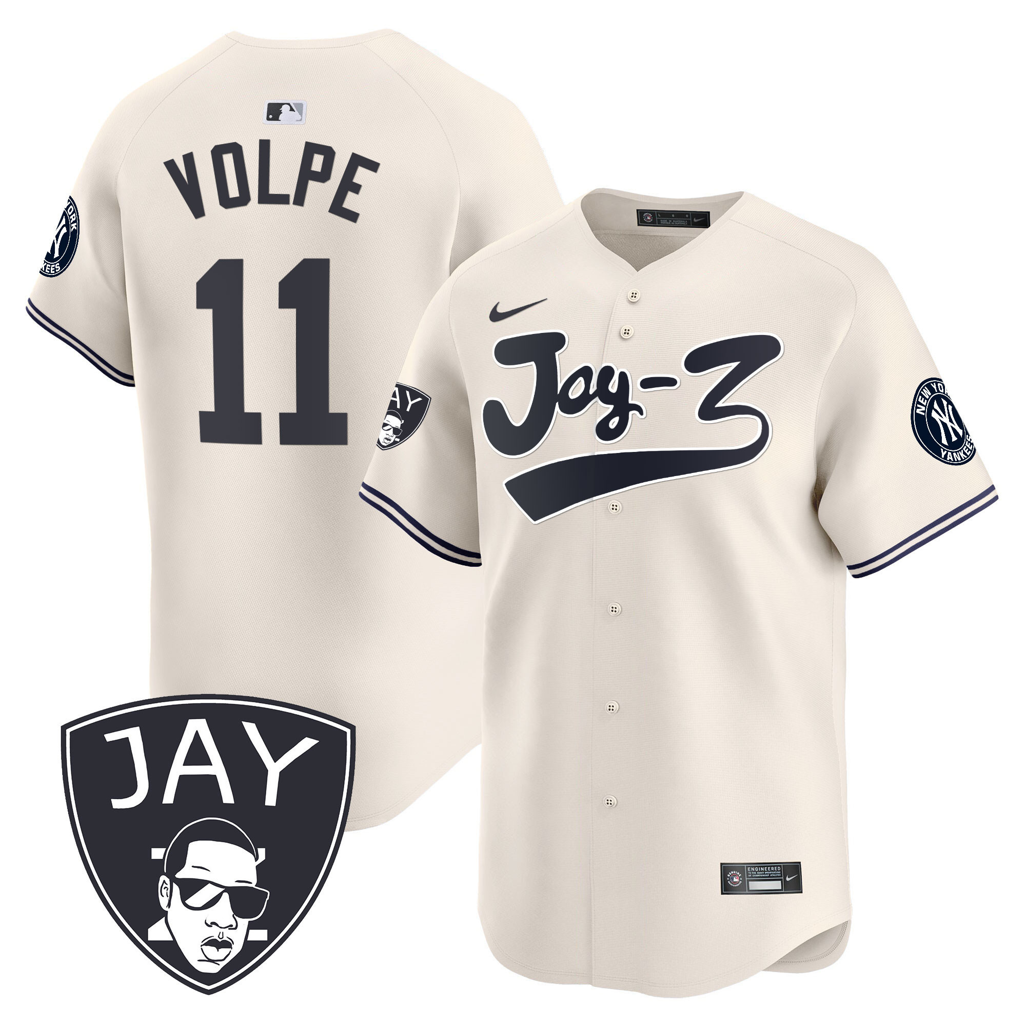 Men's Yankees Jay-Z Vapor Premier Limited Jersey V2 - All Stitched