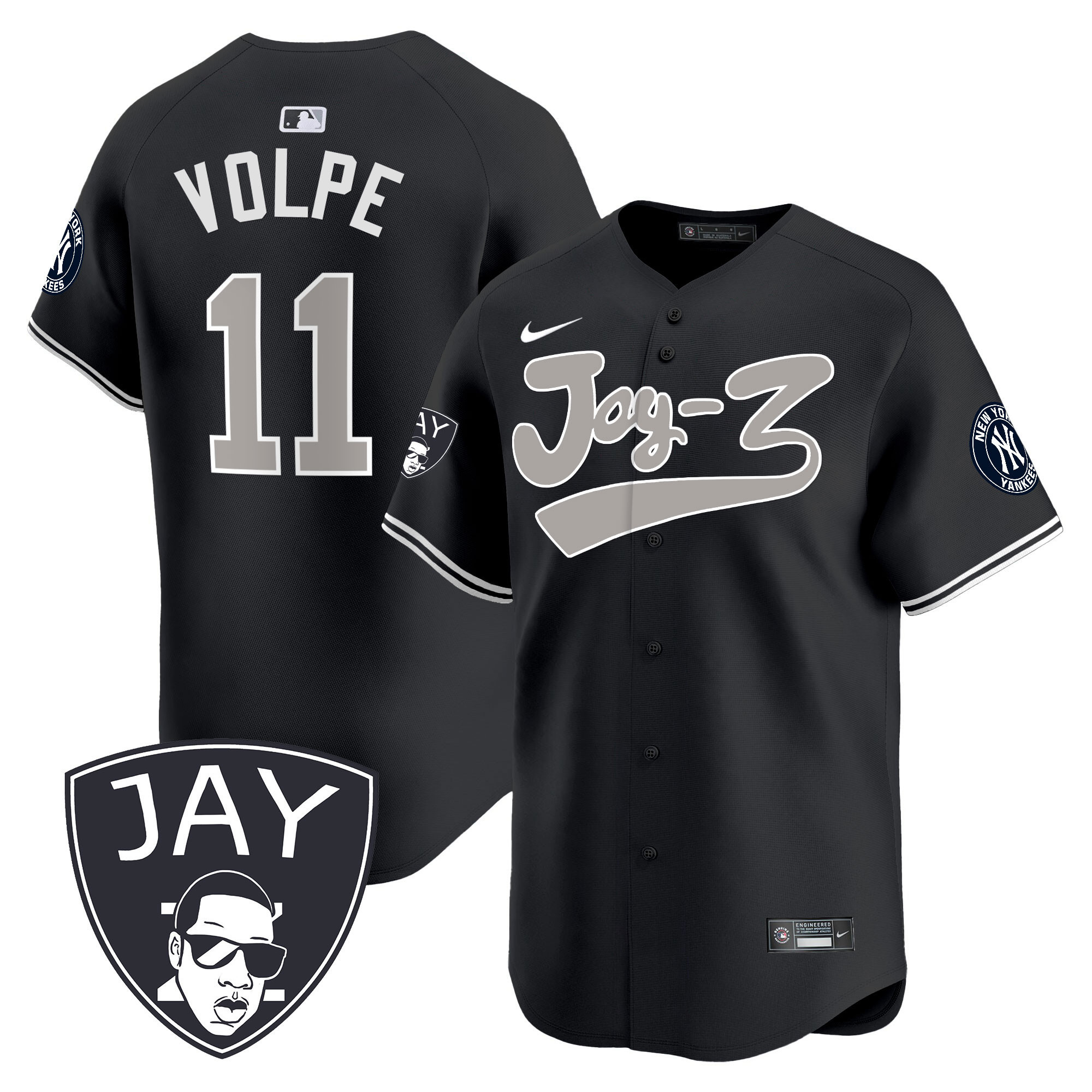 Men's Yankees Jay-Z Vapor Premier Limited Jersey V2 - All Stitched