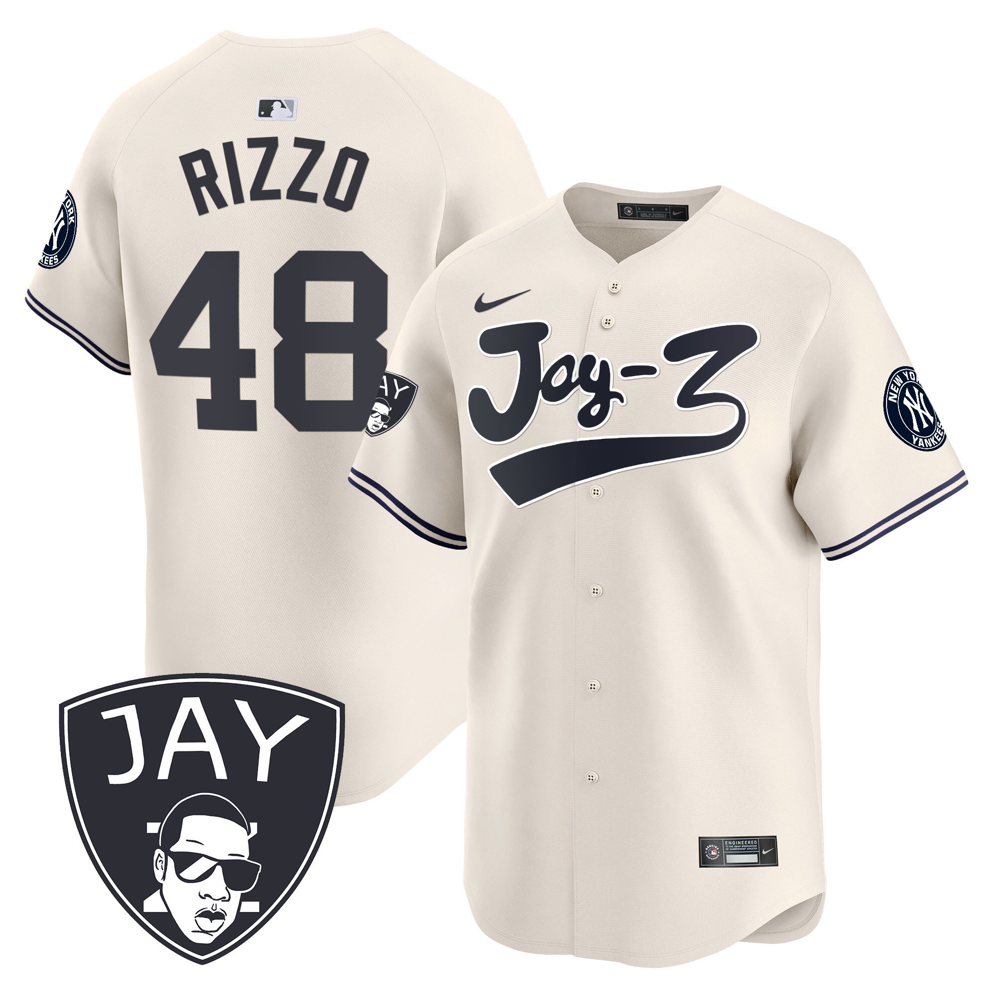 Men's Yankees Jay-Z Vapor Premier Limited Jersey V2 - All Stitched