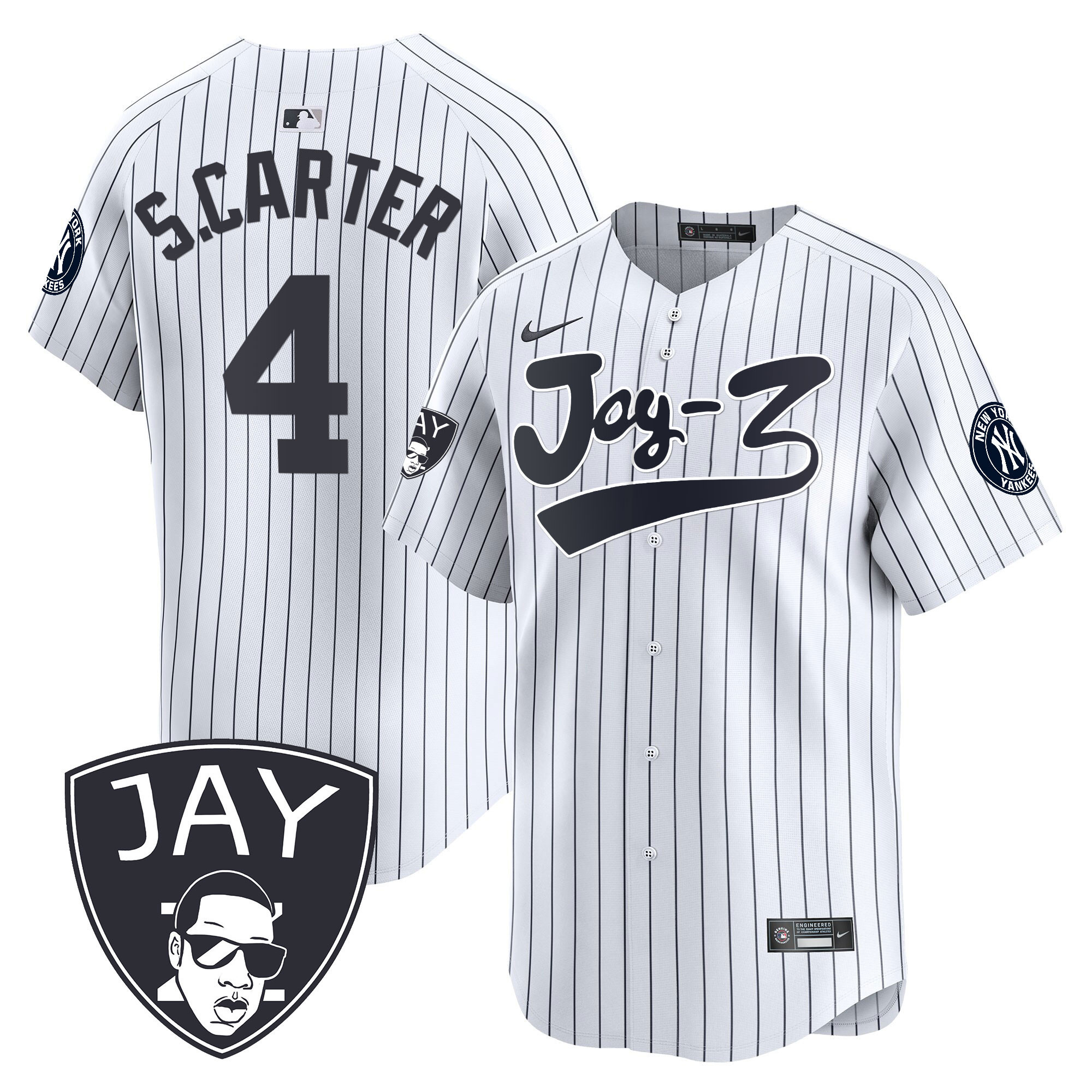 Men's Yankees Jay-Z Vapor Premier Limited Jersey V2 - All Stitched