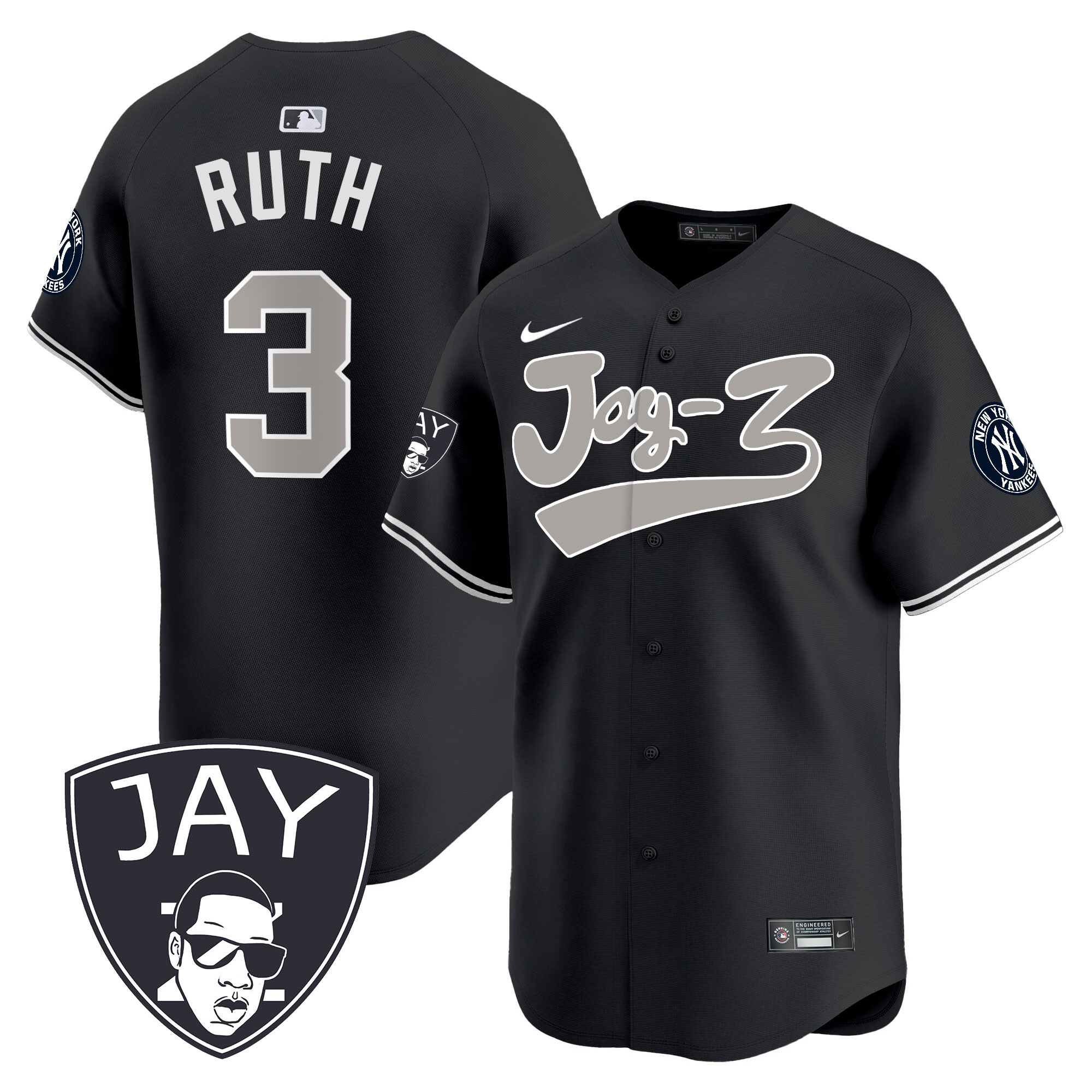 Men's Yankees Jay-Z Vapor Premier Limited Jersey V2 - All Stitched
