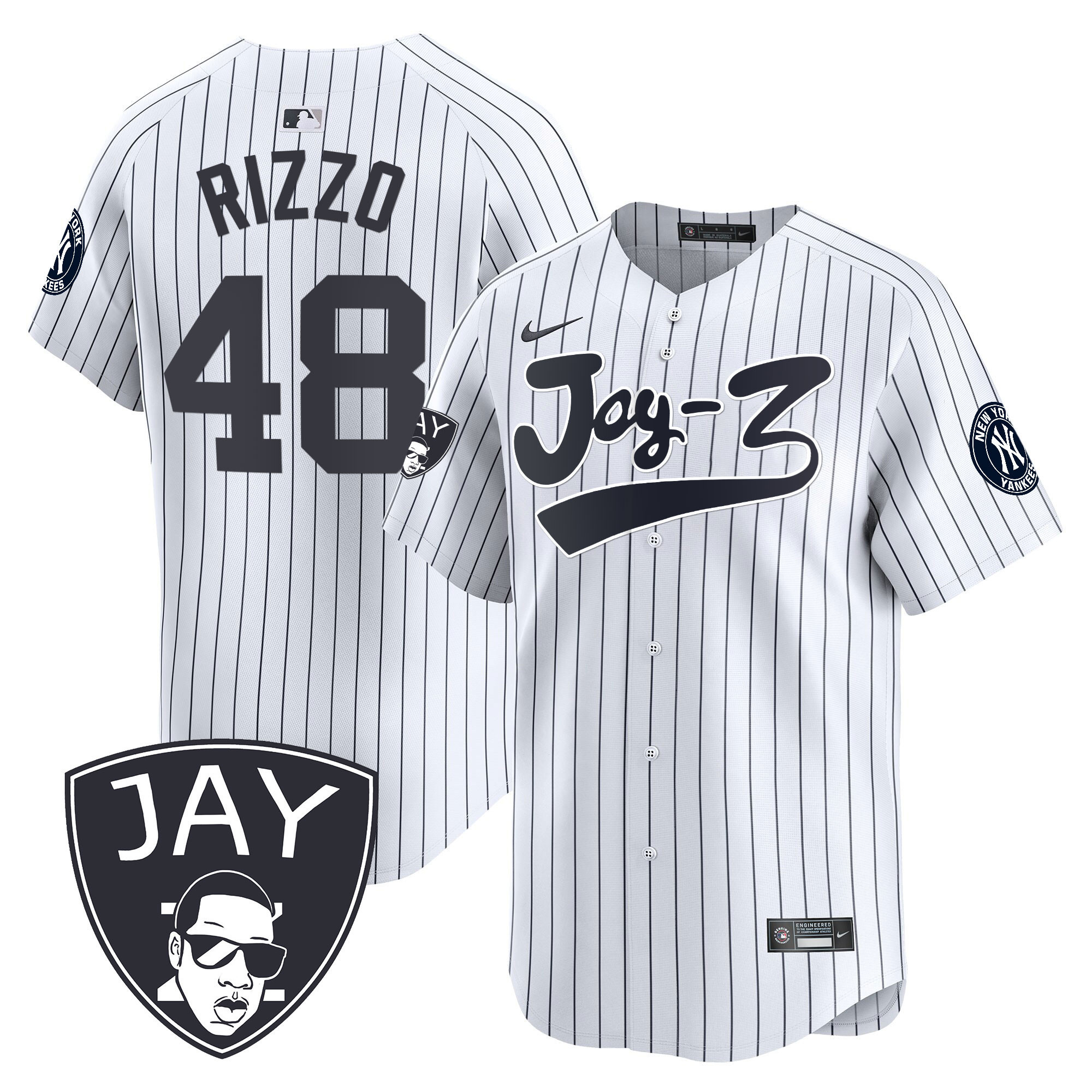 Men's Yankees Jay-Z Vapor Premier Limited Jersey V2 - All Stitched