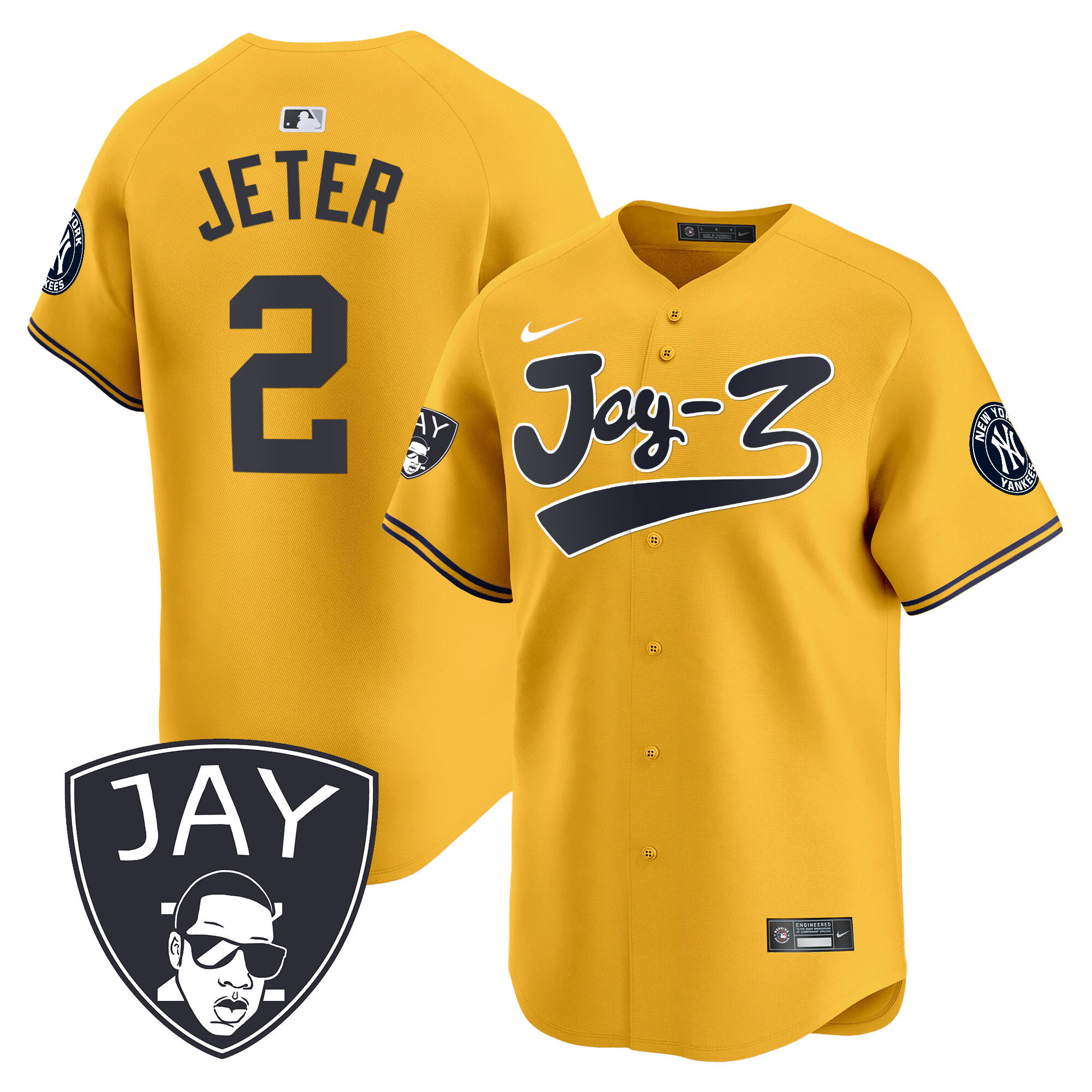 Men's Yankees Jay-Z Vapor Premier Limited Jersey V2 - All Stitched
