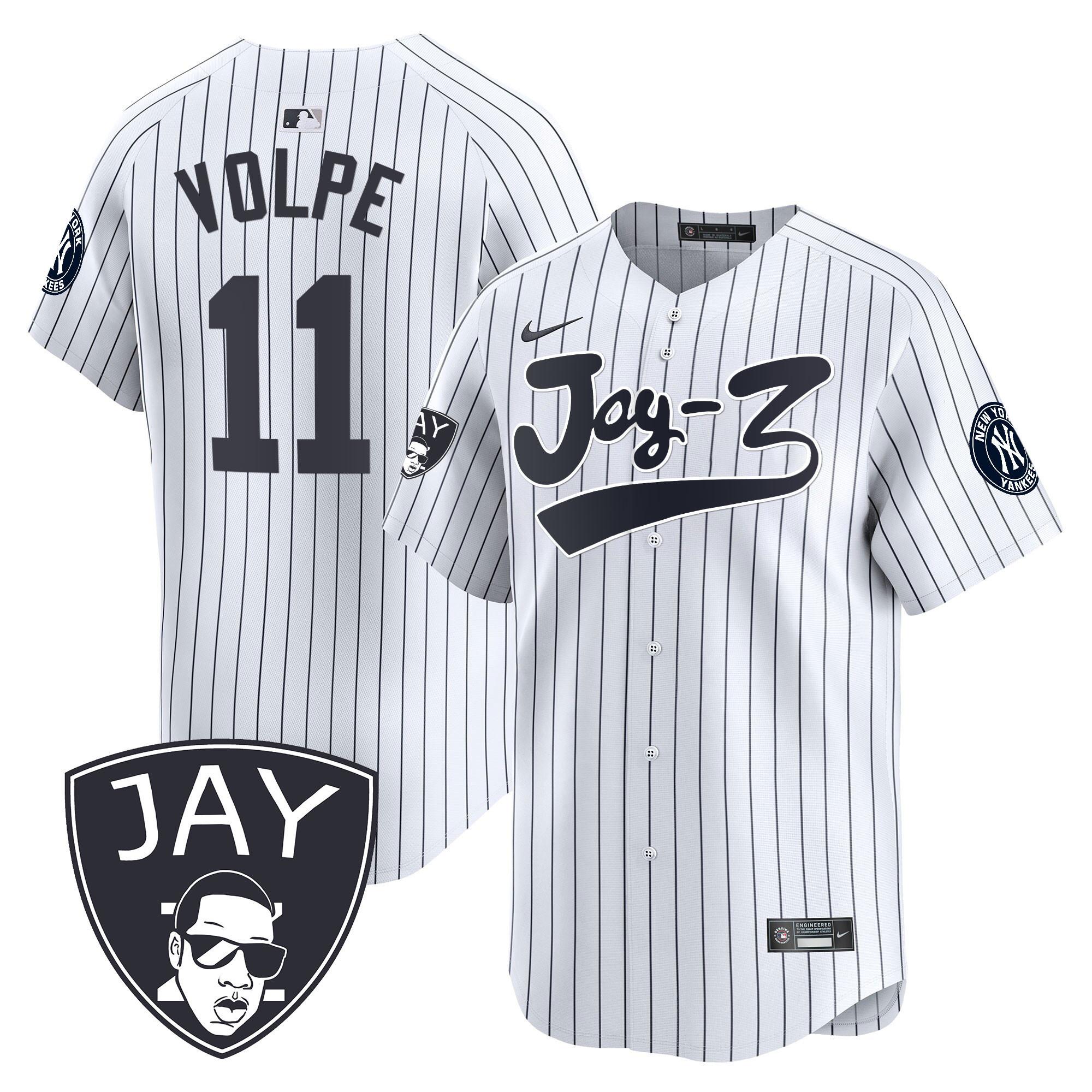 Men's Yankees Jay-Z Vapor Premier Limited Jersey V2 - All Stitched