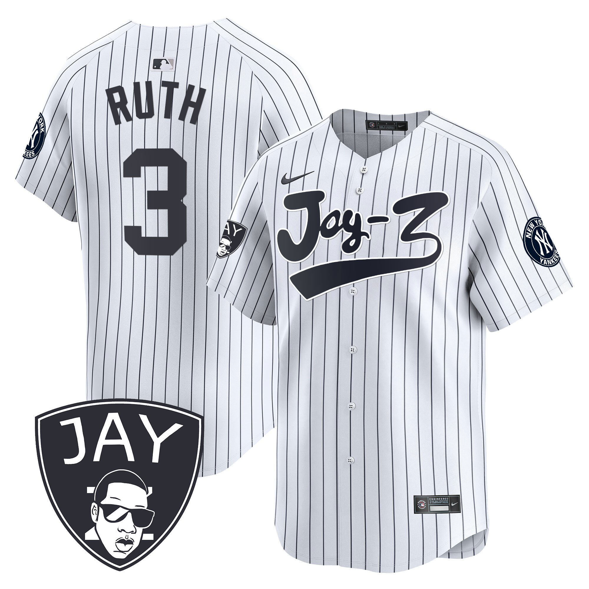 Men's Yankees Jay-Z Vapor Premier Limited Jersey V2 - All Stitched